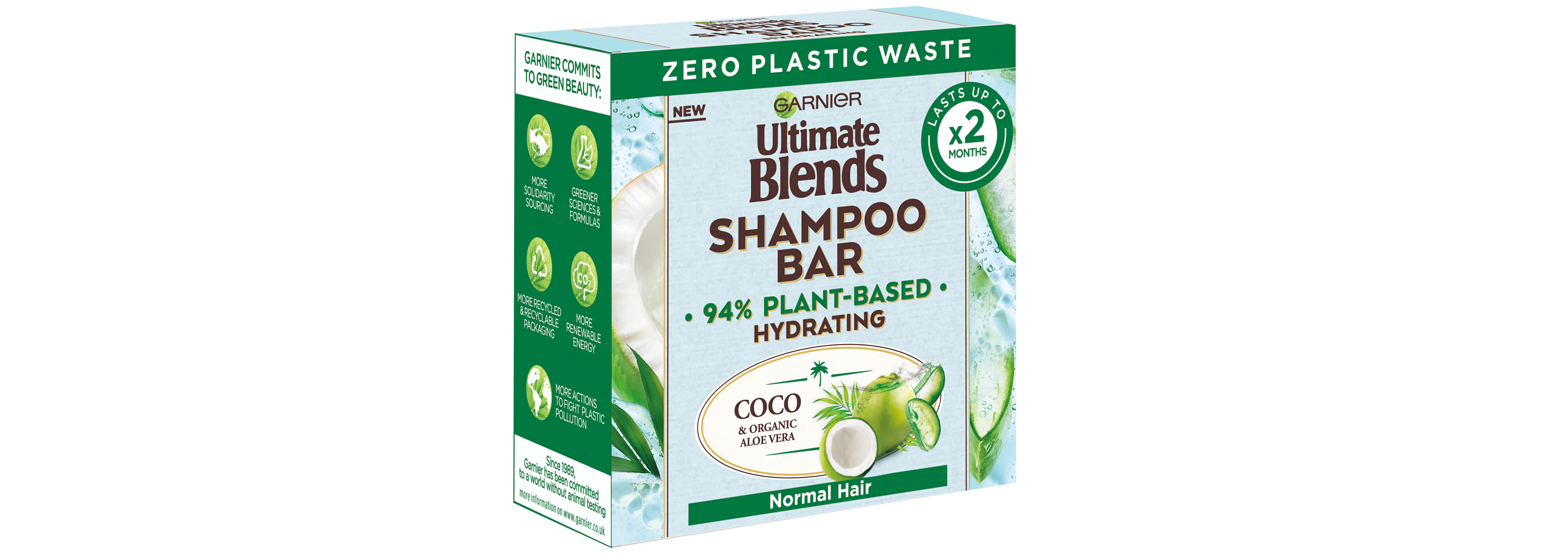 Garnier Ultimate Blends Coconut Hydrating Shampoo Bar with Aloe Vera for Normal Hair, £3.99, Boots