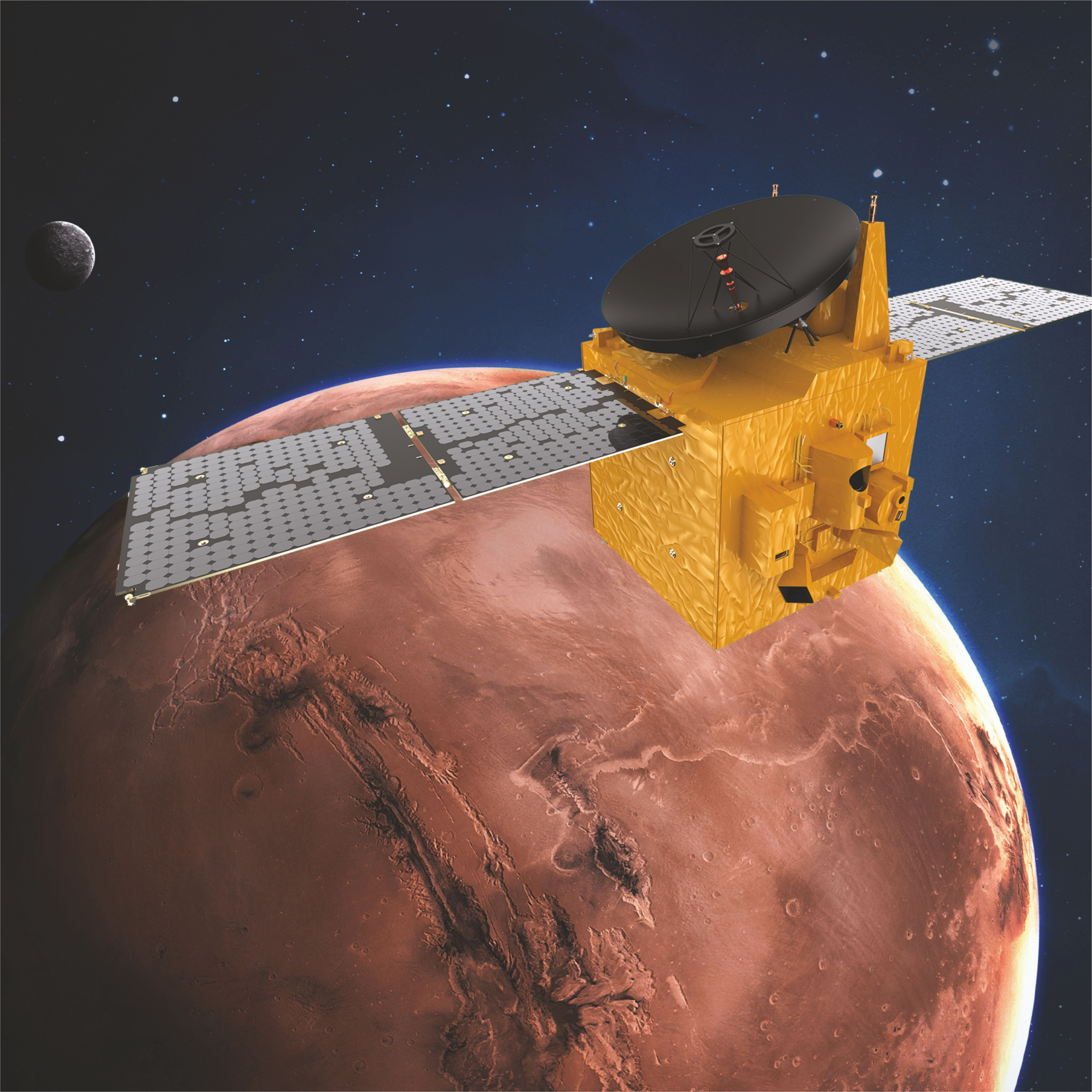 An artist's impression of the Hope Probe