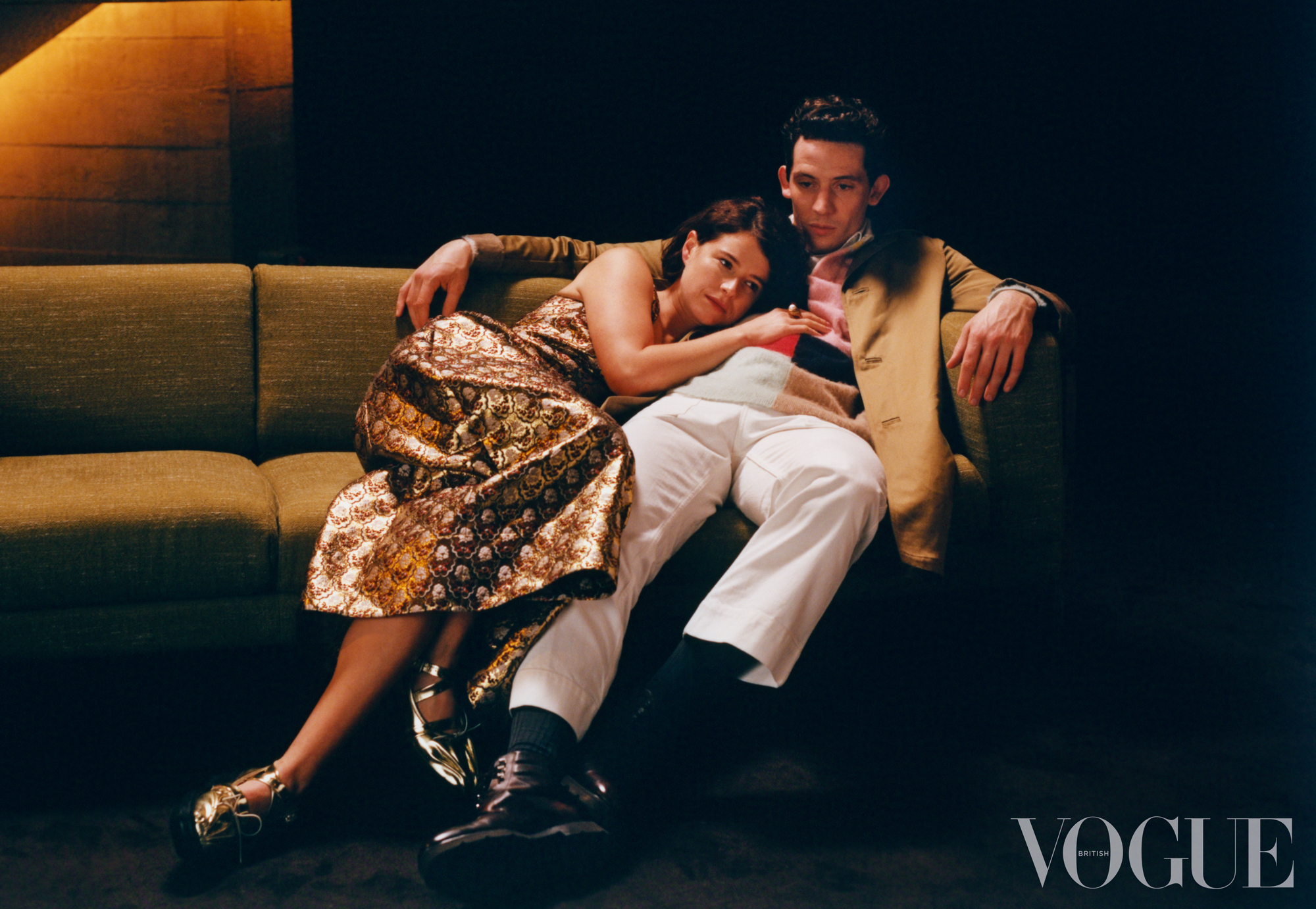 Jessie Buckey and Josh O'Connor photographed in British Vogue