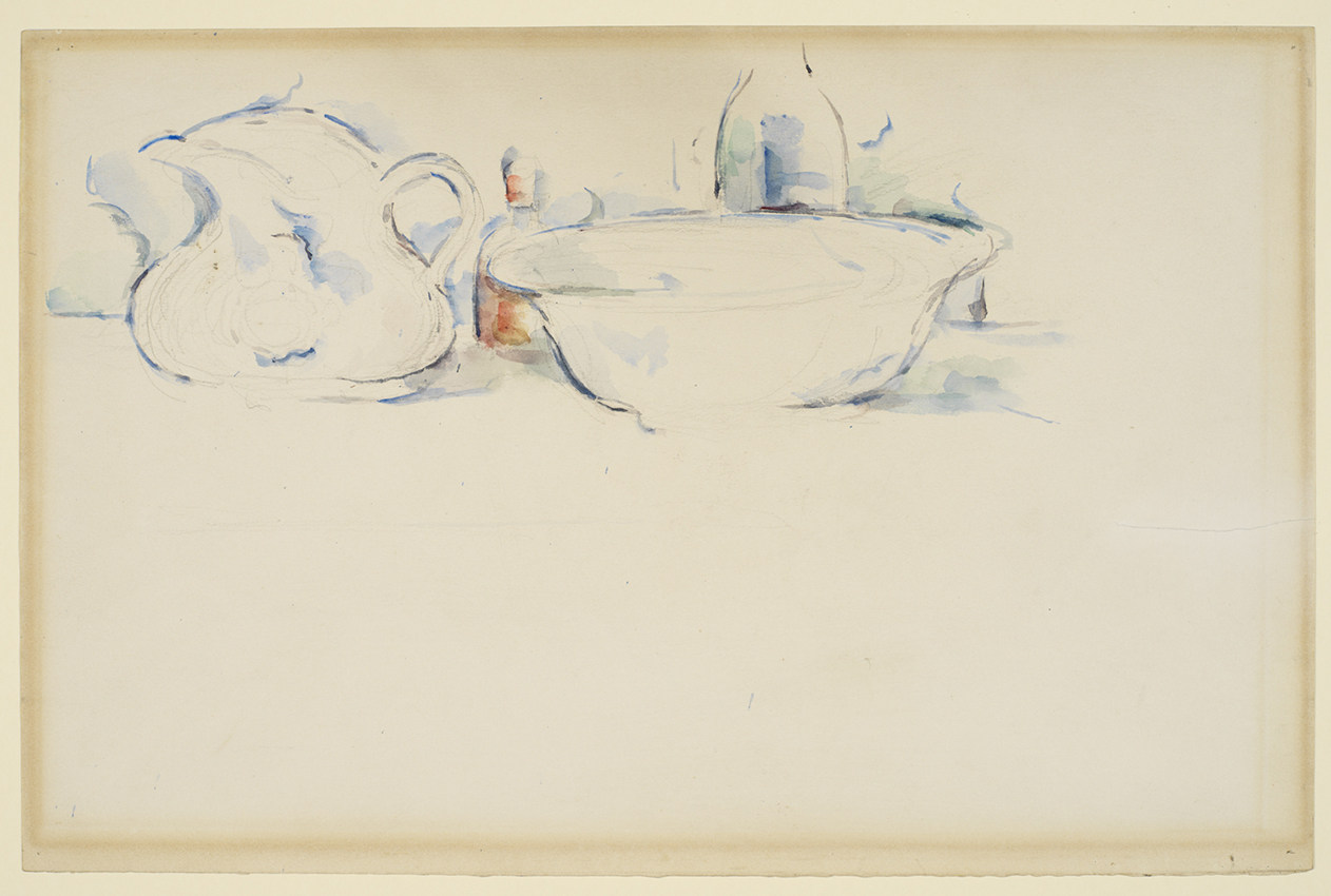 Paul Cezanne's Still Life, Wash Basin and Jug circa 1885-1890