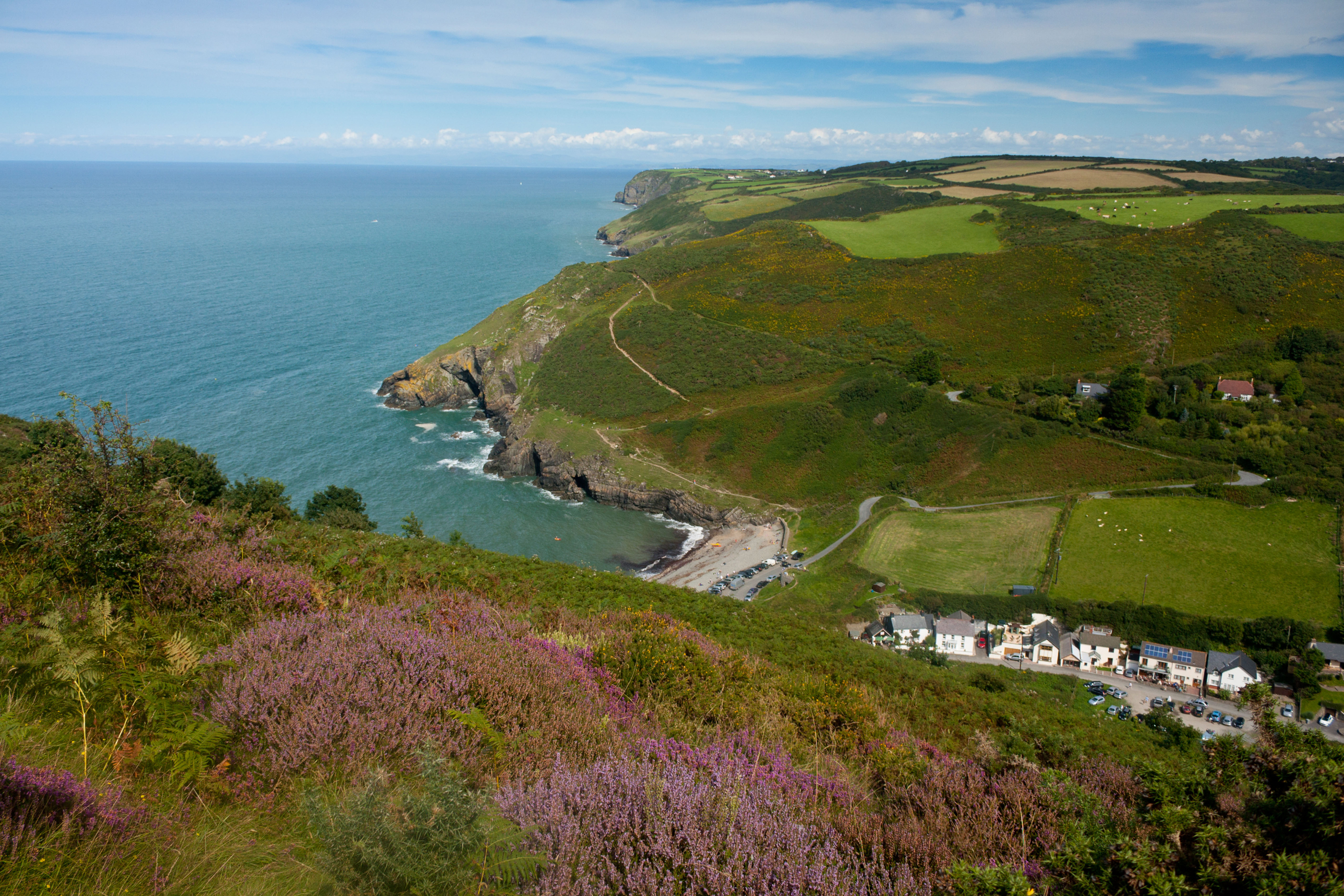 Cwmtydu Beach and coastline (Alamy/PA)