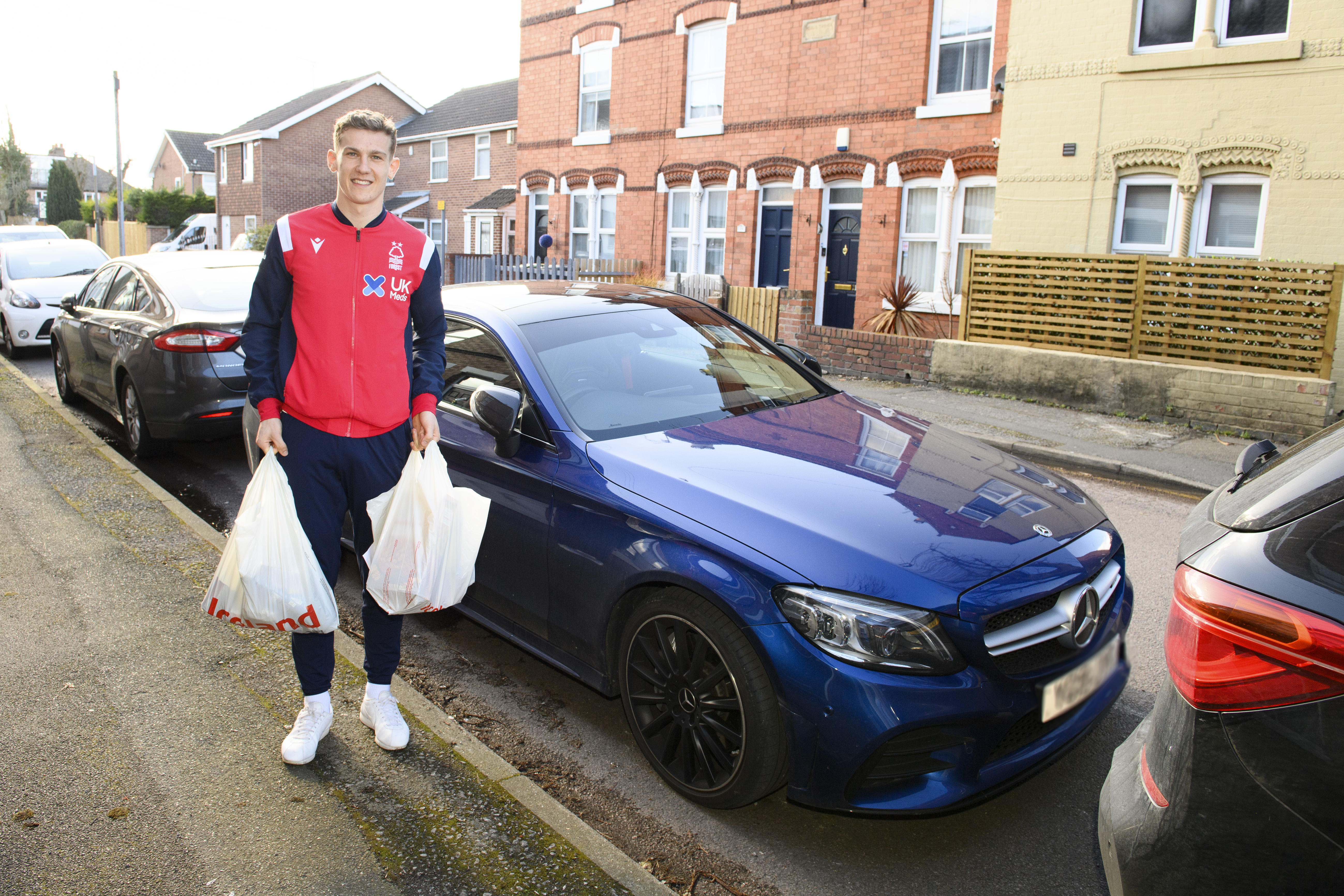 Ryan Yates delivered the one millionth food parcel 