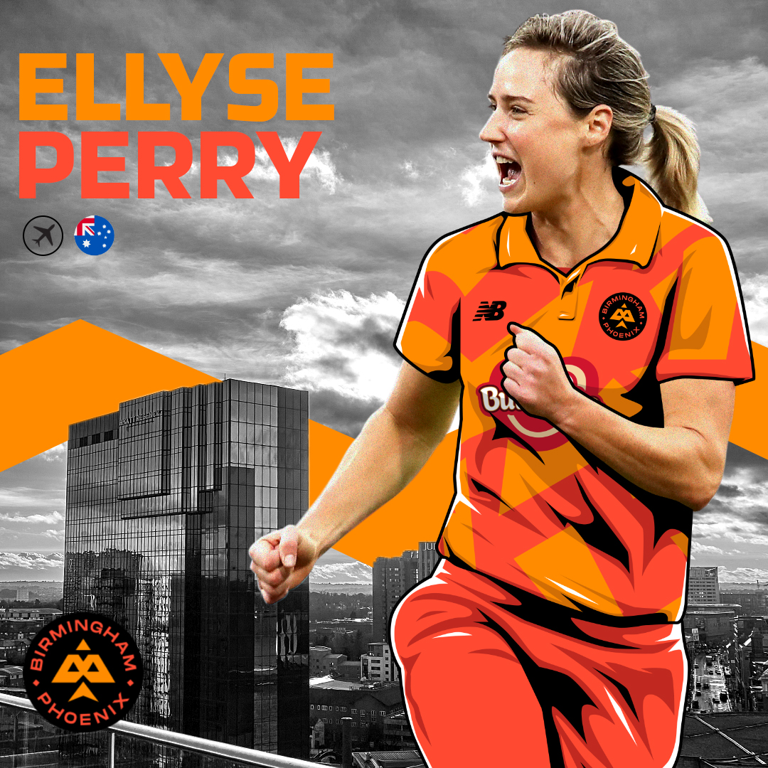 Ellyse Perry will turn out for Birmingham Phoenix. (ECB handout)