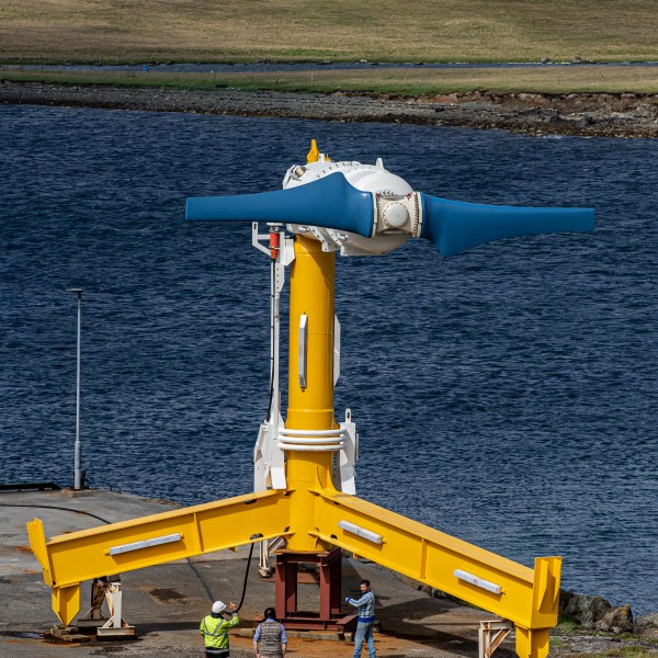 Tidalpowered electric vehicle charge point launched in Shetland