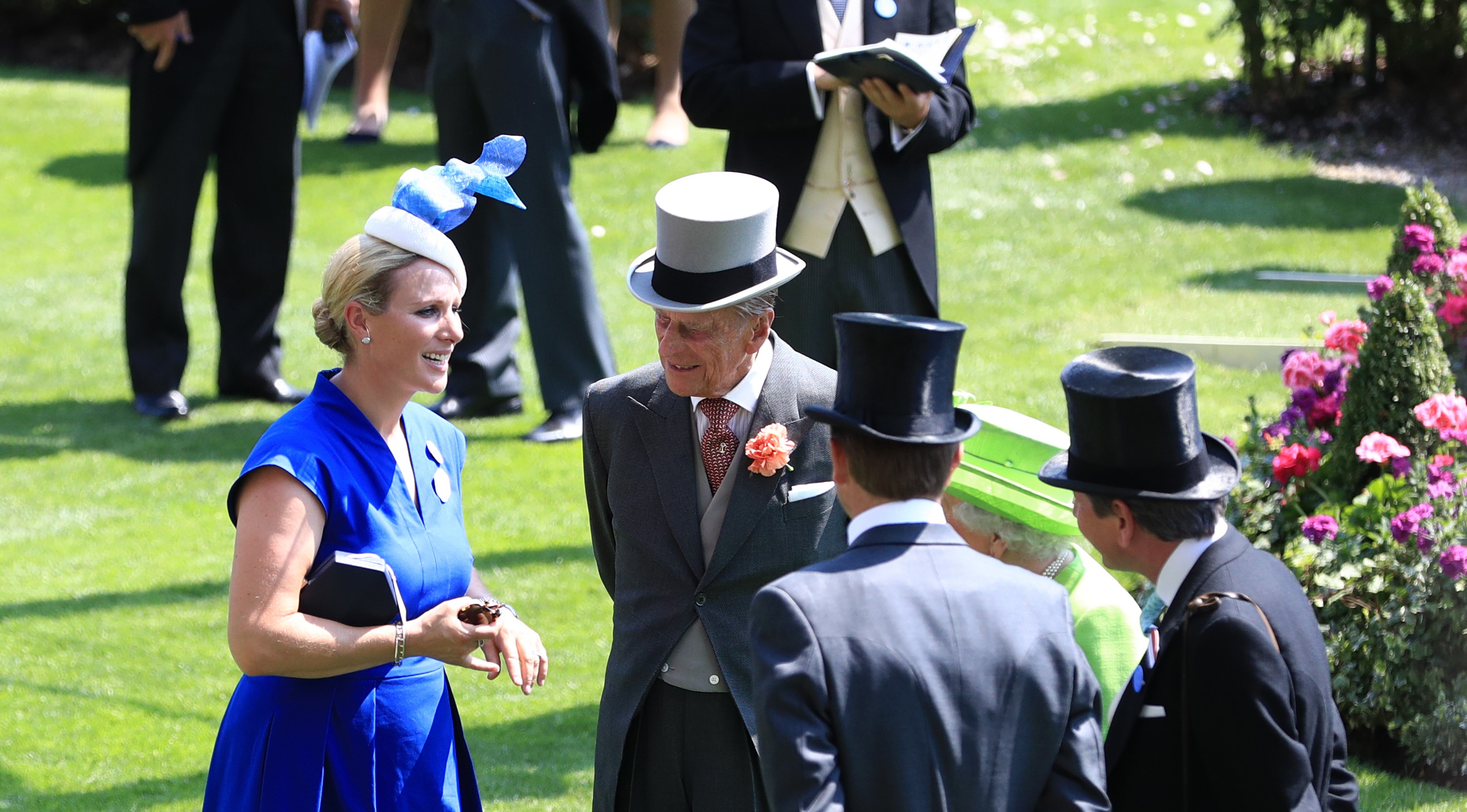 Zara Tindall and her grandfather the Duke of Edinburgh