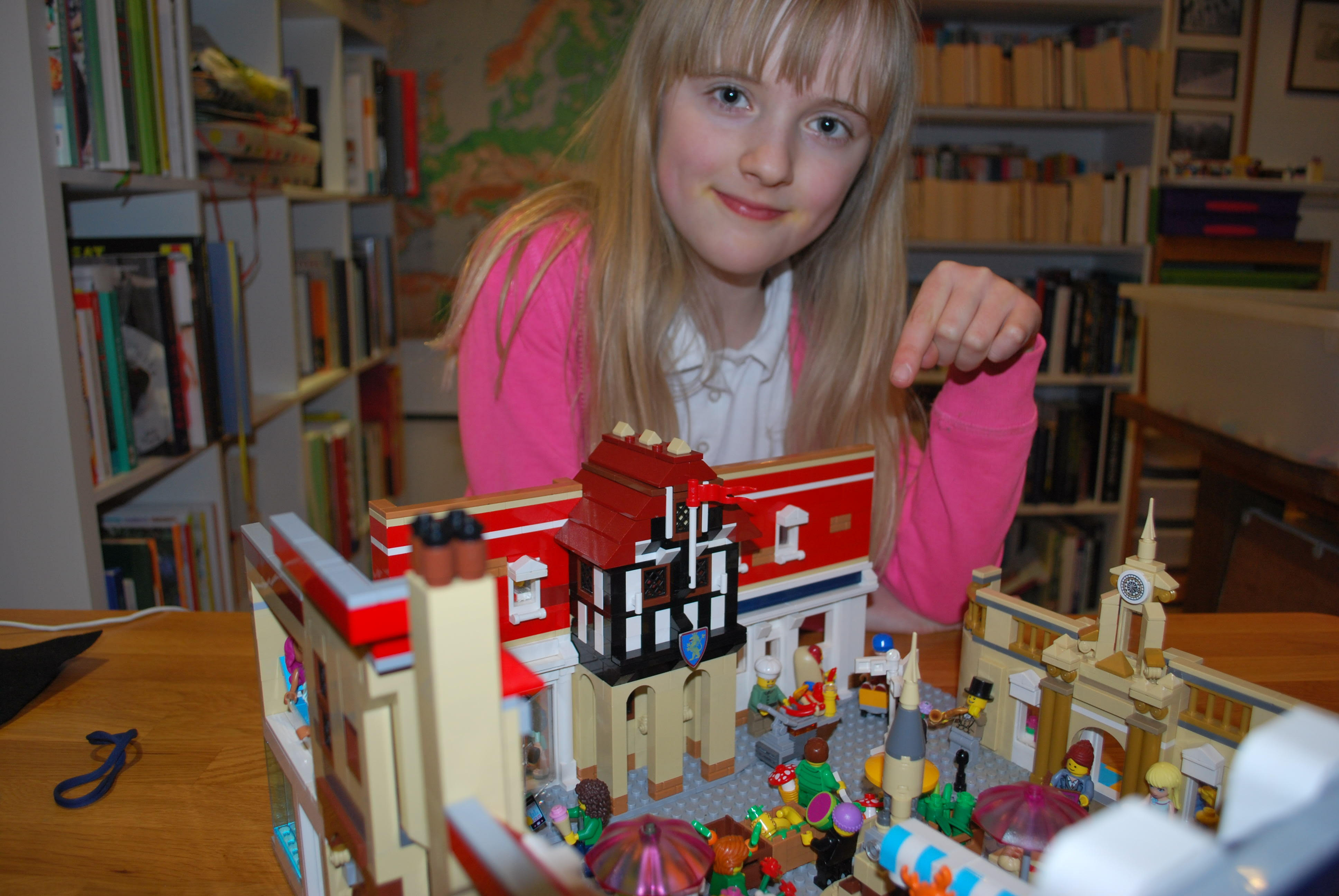 Matilda Webb, 11, added Lego figures of excavator Basil Brown and landowner Edith Pretty, as well as King Raedwald who the helmet is believed to have belonged to. (Andrew Webb/ PA)