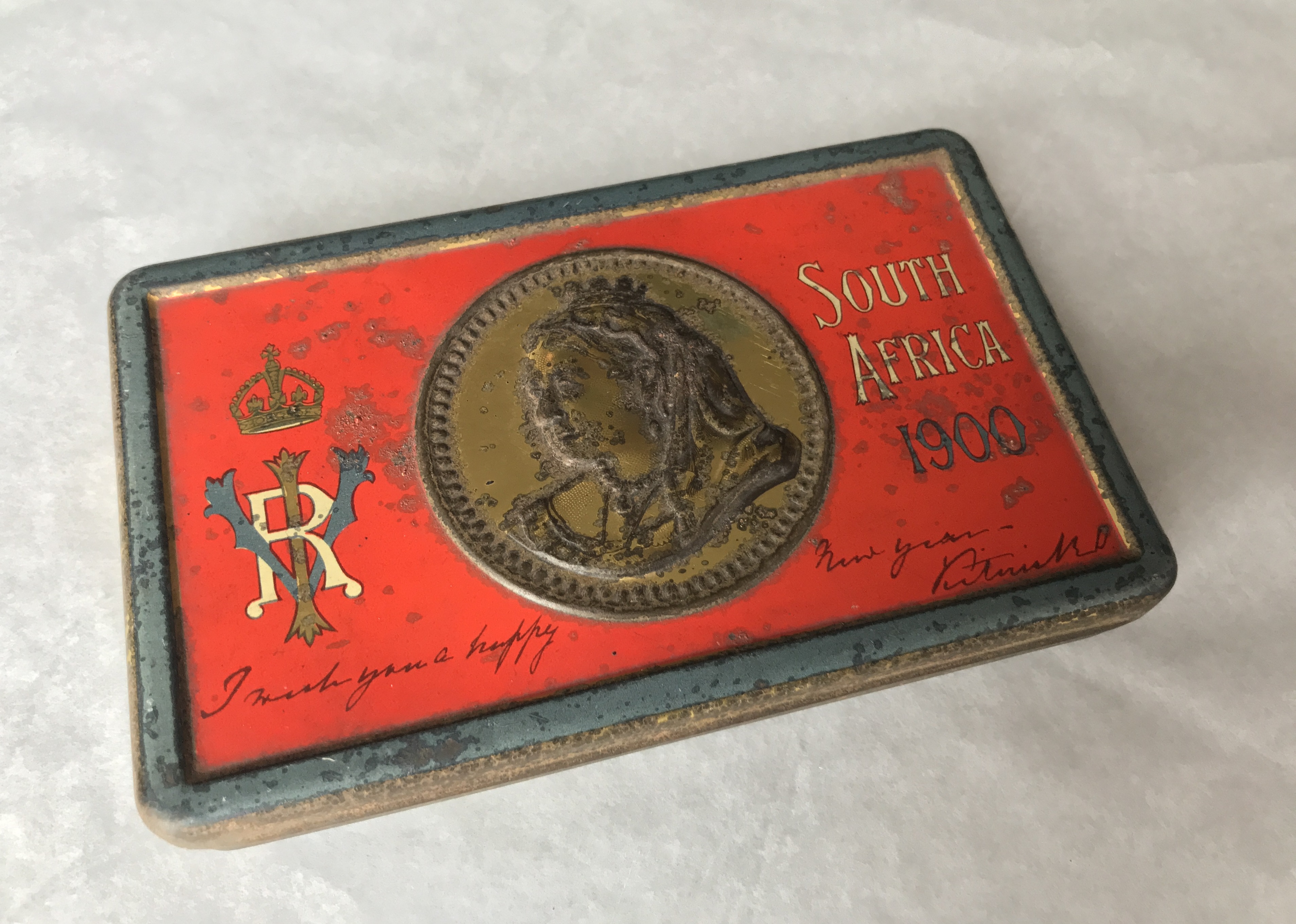 The tins were made by the country's three principal chocolate manufacturers but were not branded, as they opposed the war. (National Trust/ Victoria Mckeown/ PA)