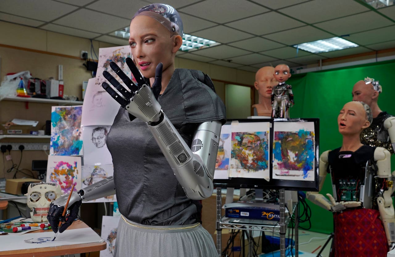 Sophia the robot artist sells work for 688,000 dollars