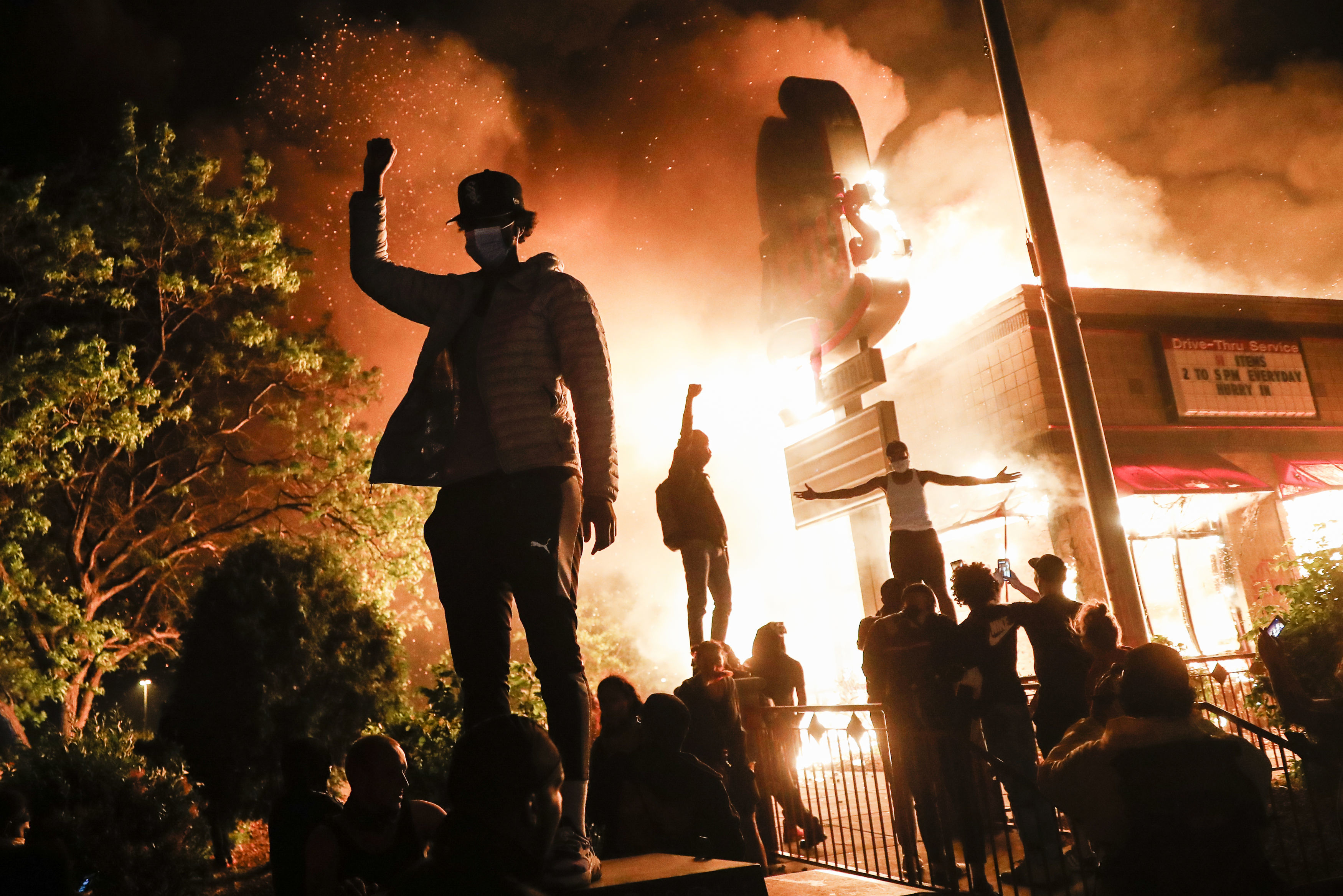 A photo which was part of a series titled Minneapolis Unrest: The George Floyd Aftermath