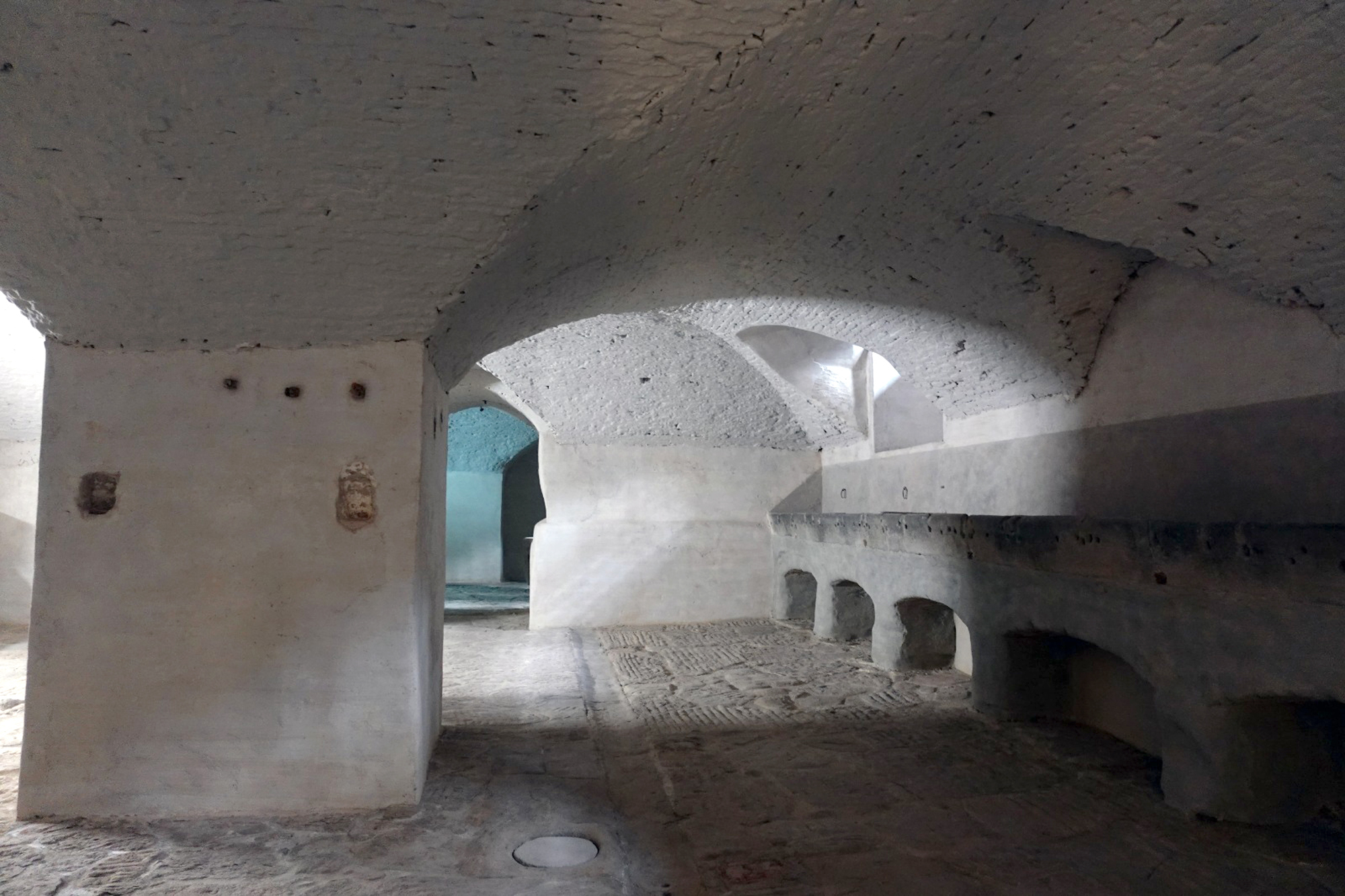 The underground area of the Uffizi Gallery is seen after renovation works in Florence, Italy 