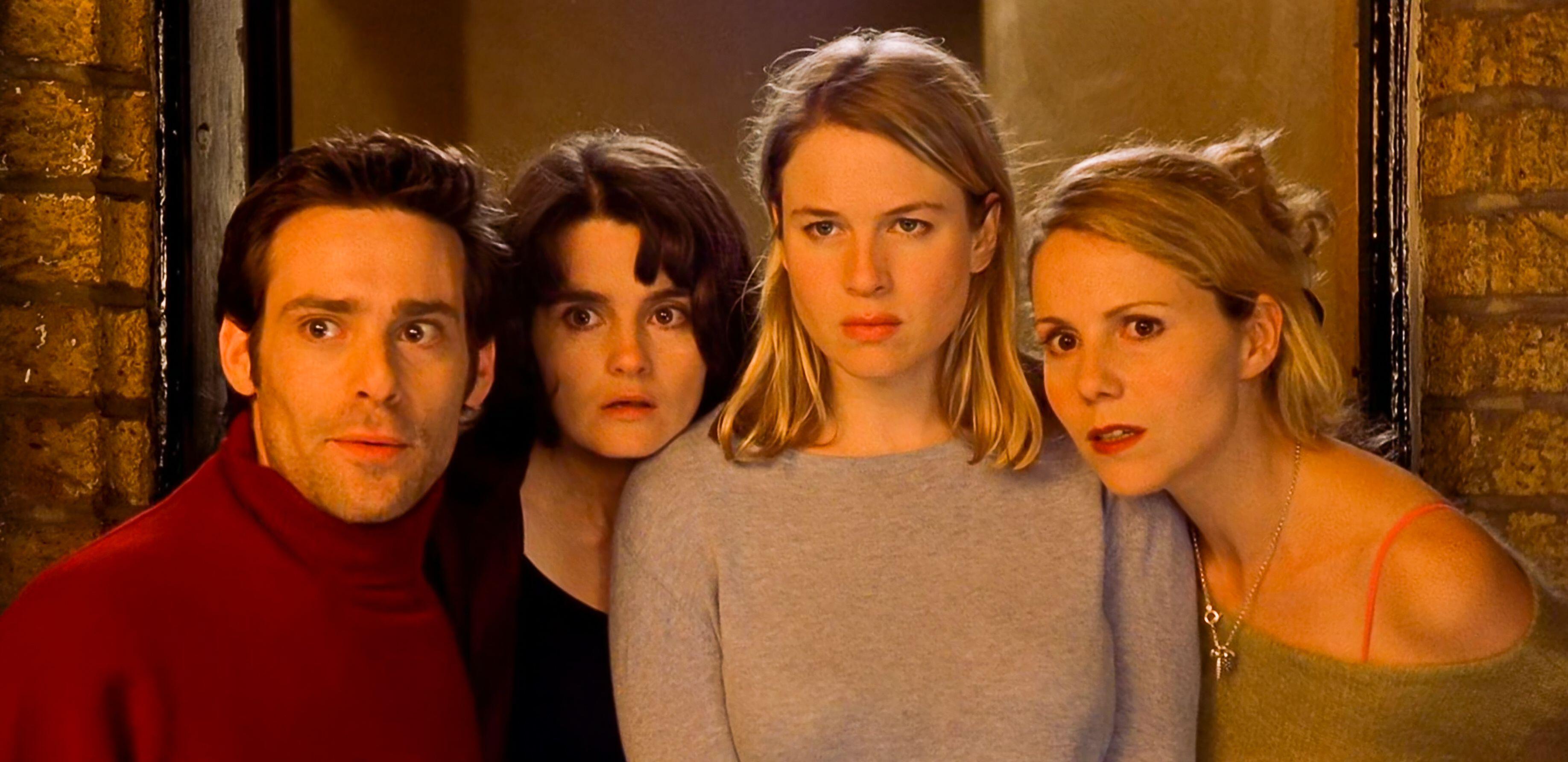 Sally Phillips (right) with co-stars Jamies Callis, Shirley Henderson and Renee Zellweger in Bridget Jones's Diary (Miramax/Alamy/PA)