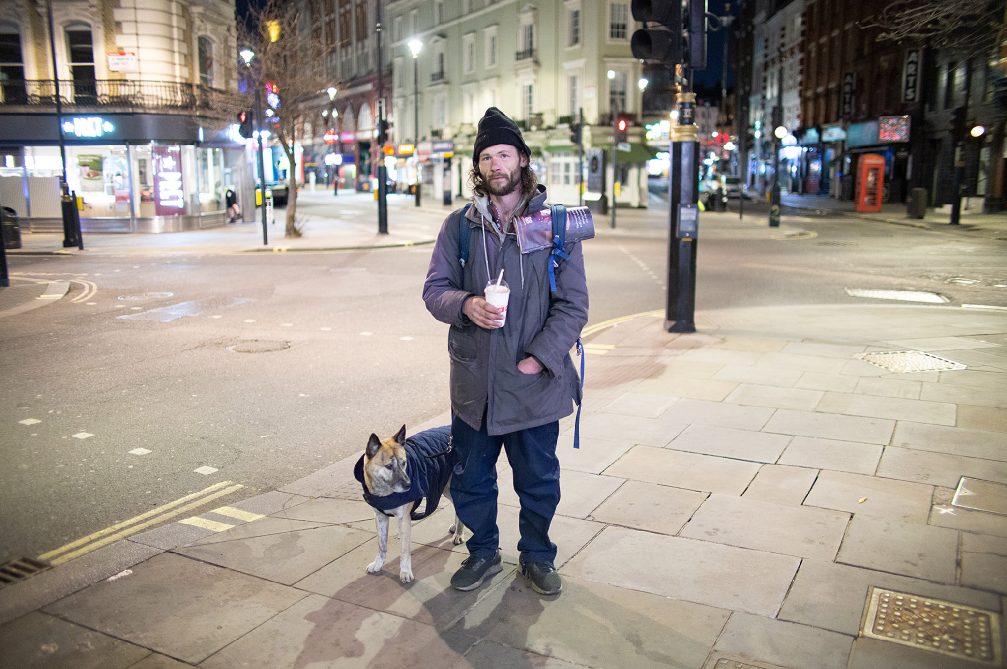 Darren Fairbrass, pictured with his dog, Indie