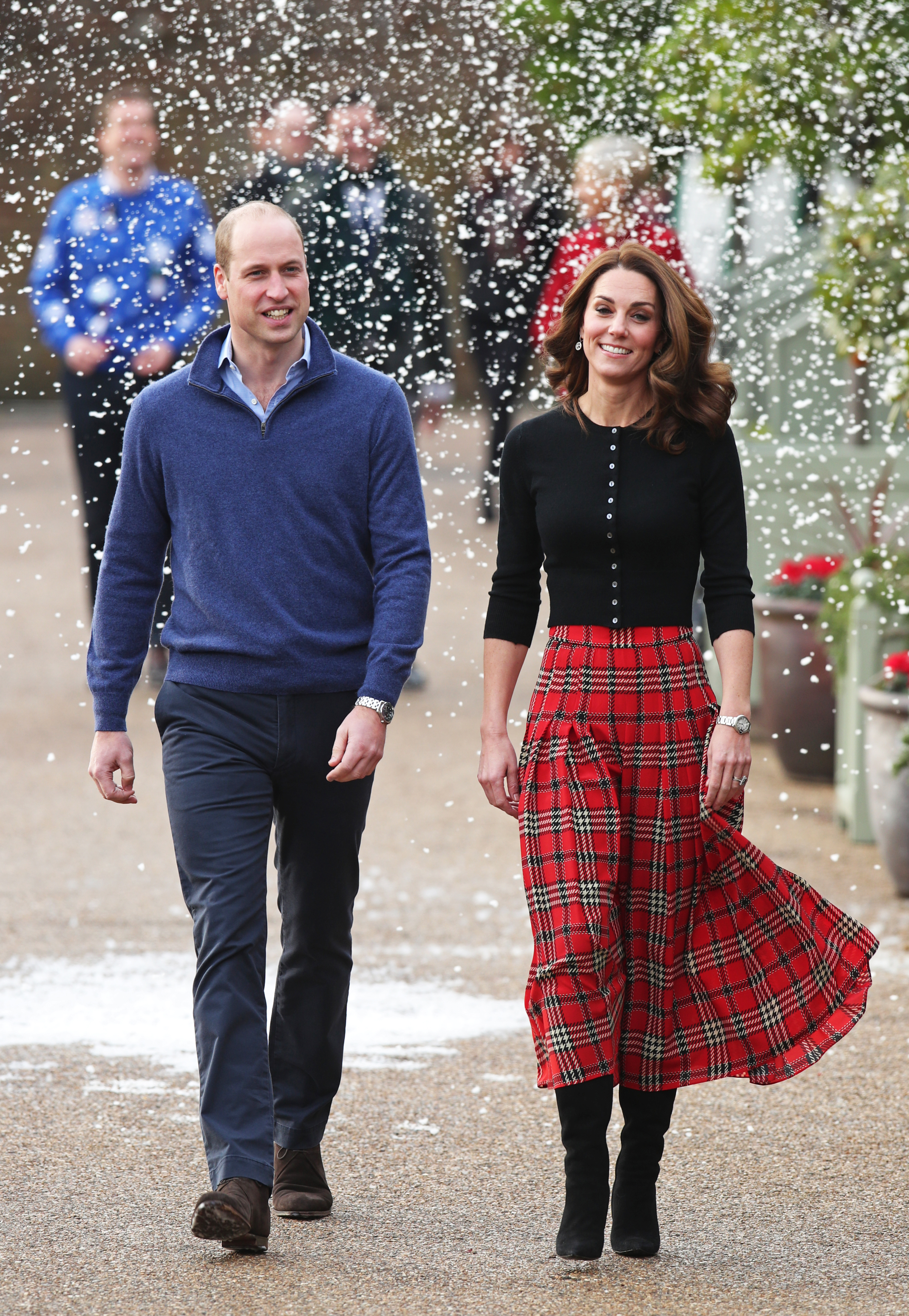 The Cambridges hosted a Christmas party for RAF families