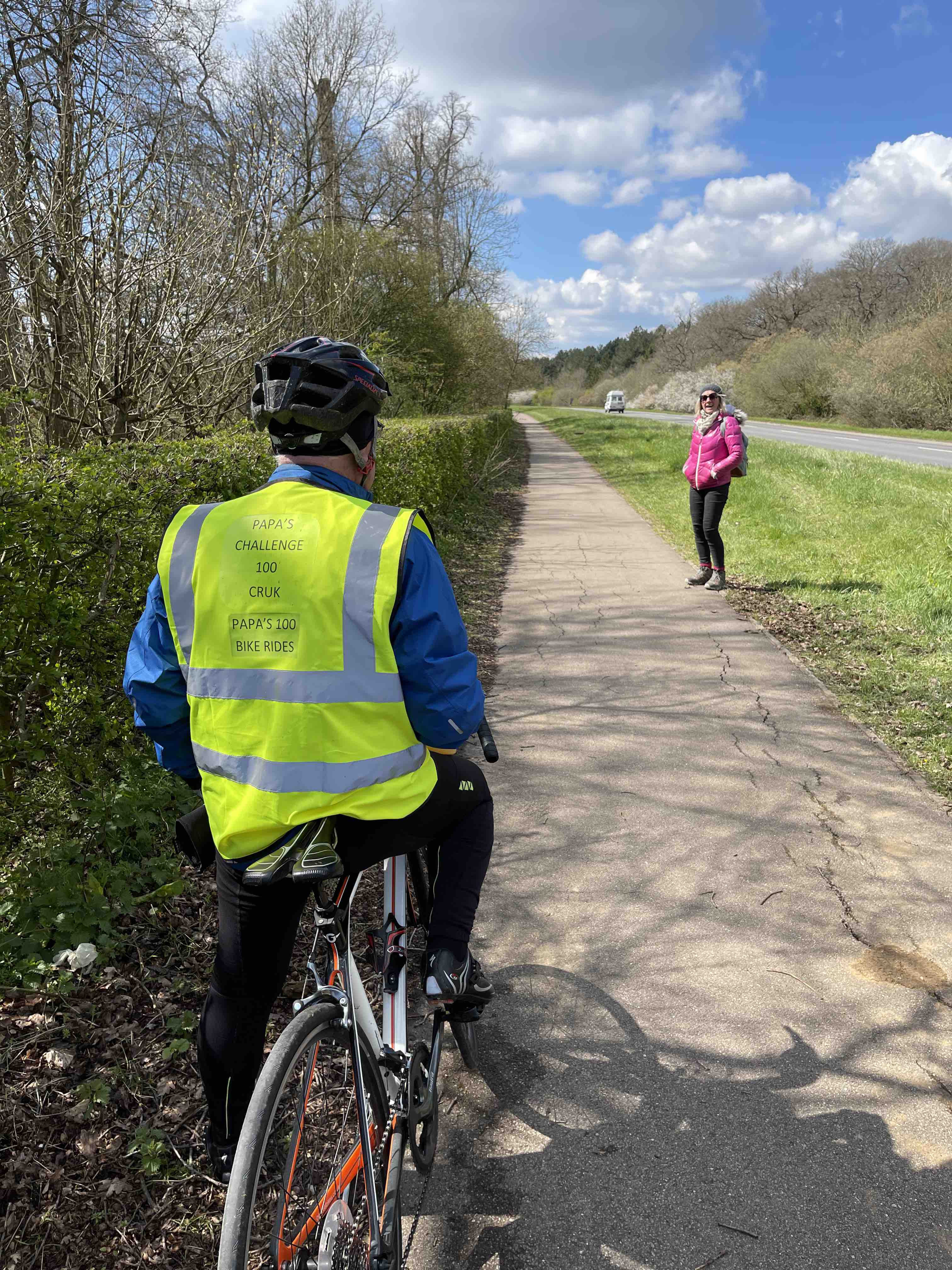 Frank McEwan has cycled around Rutland Water for years