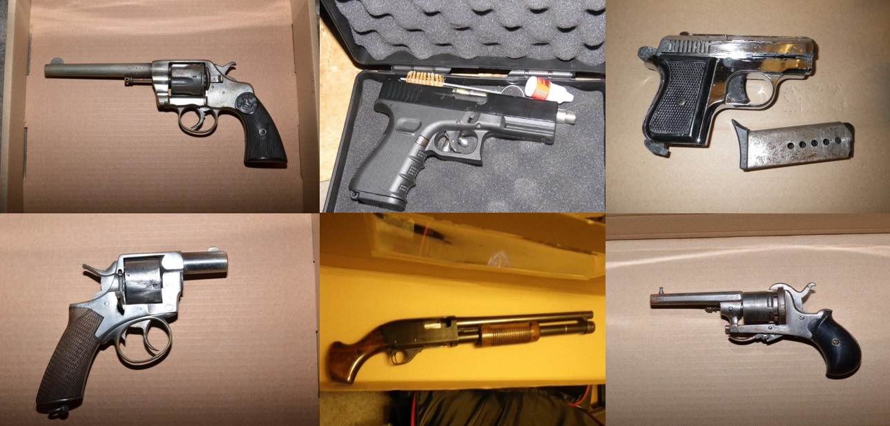 Firearms seized during a week of operations by the Met Police in February