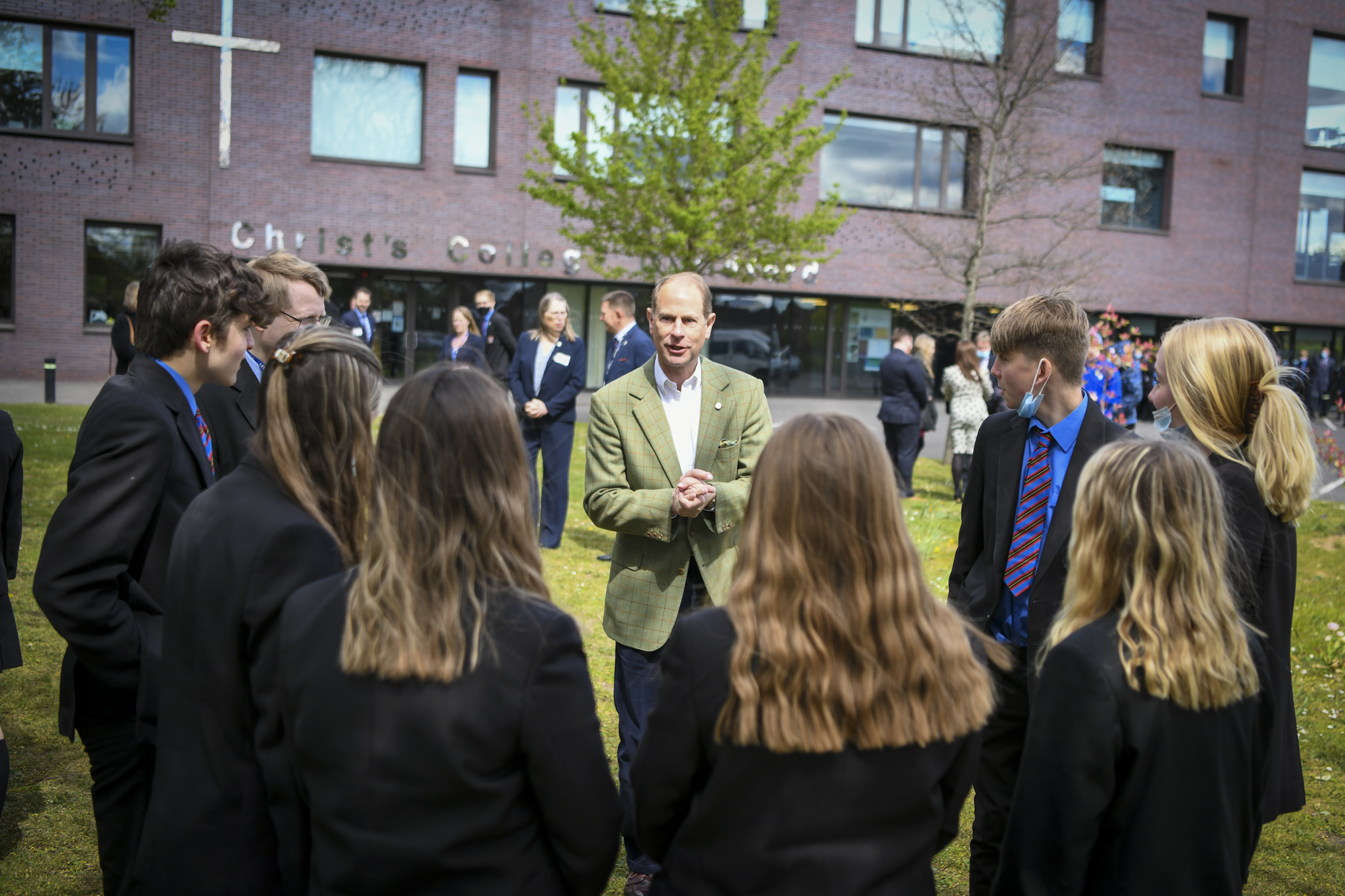 The Earl of Wessex at Christchurch School, Guildford