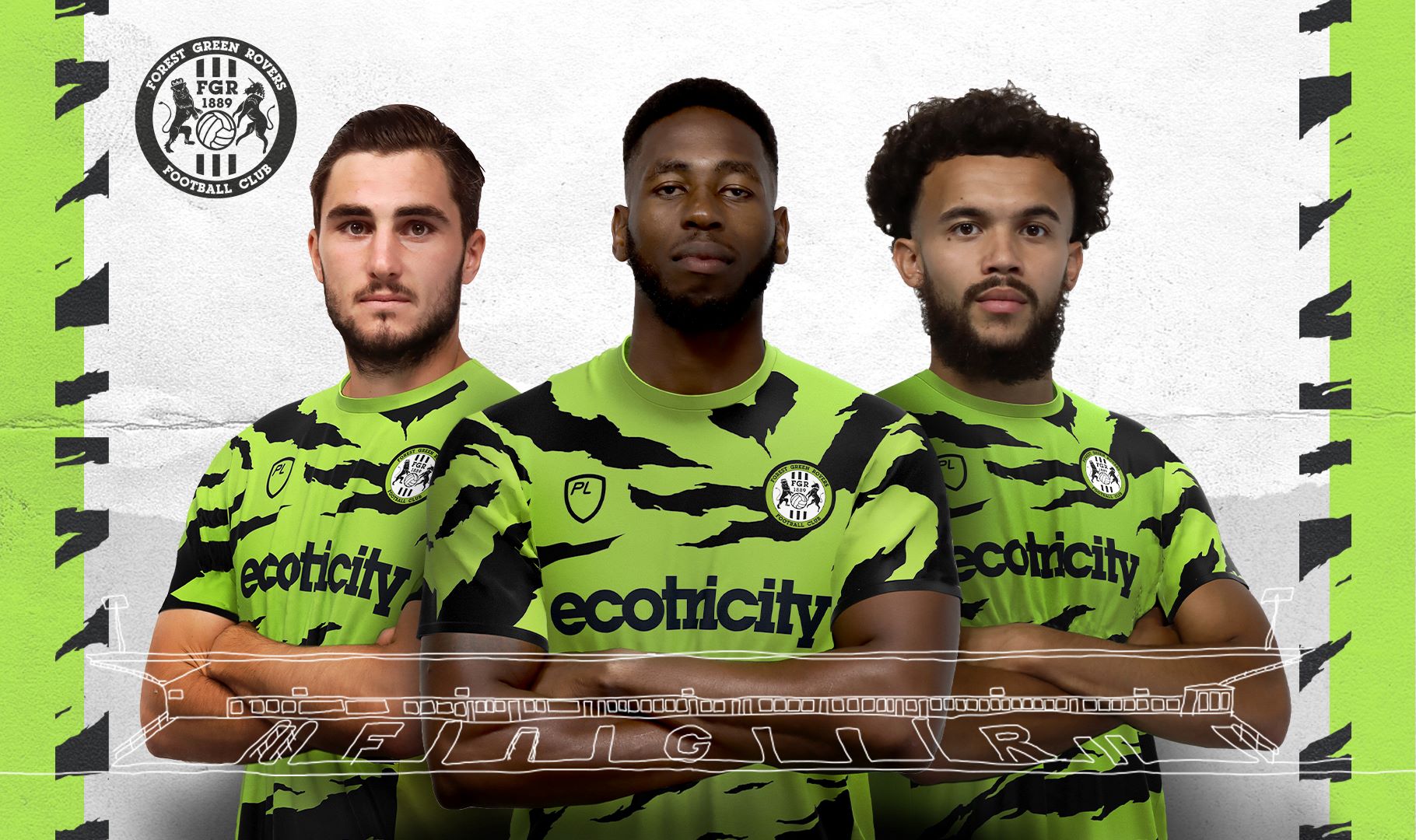 The digital version of the new Forest Green kit will be available to buy from Thursday morning (Handout from Forest