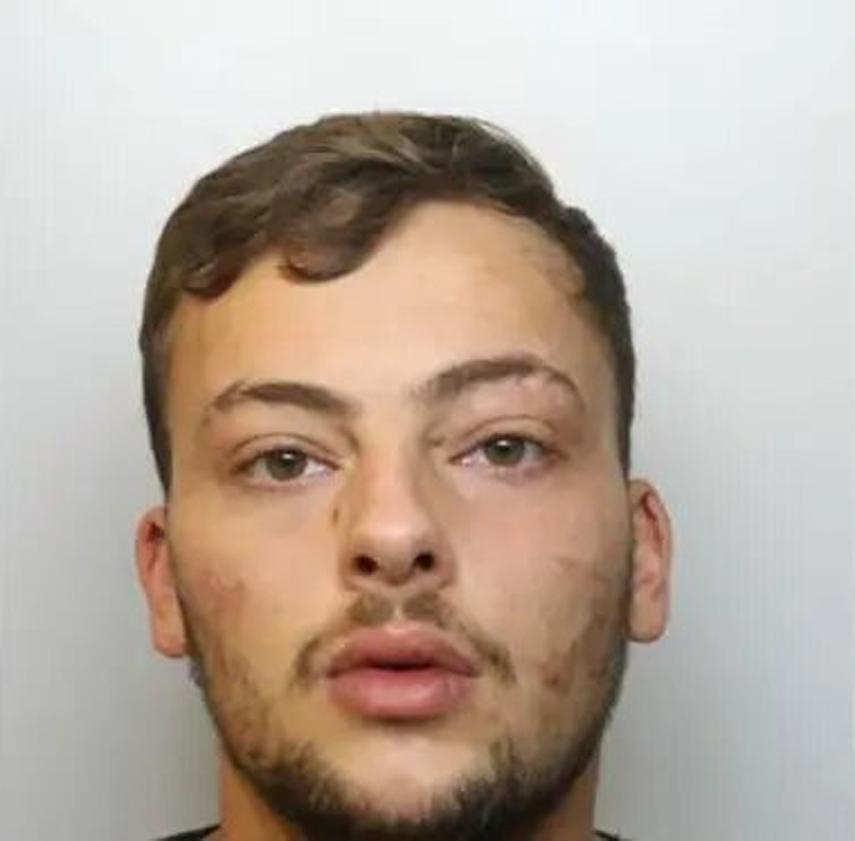 Alexandros Christou, 21, has been jailed for 11 months for assaulting his partner, a member of cabin crew and a fellow passenger on the EasyJet flight to Bristol last year (Avon and Somerset Police/PA).