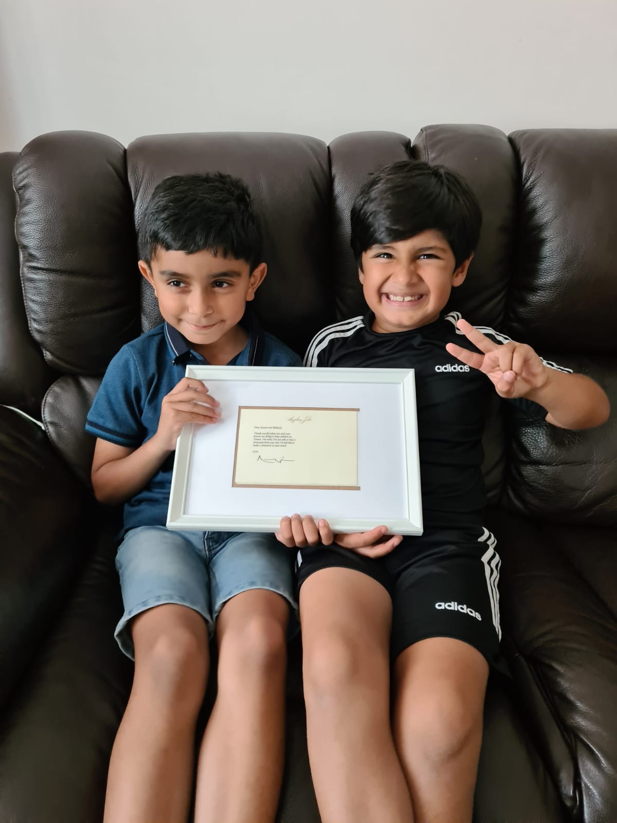 Mikaeel Ishaaq (left) and Ayaan Moosa have been raising money for causes with their lemonade