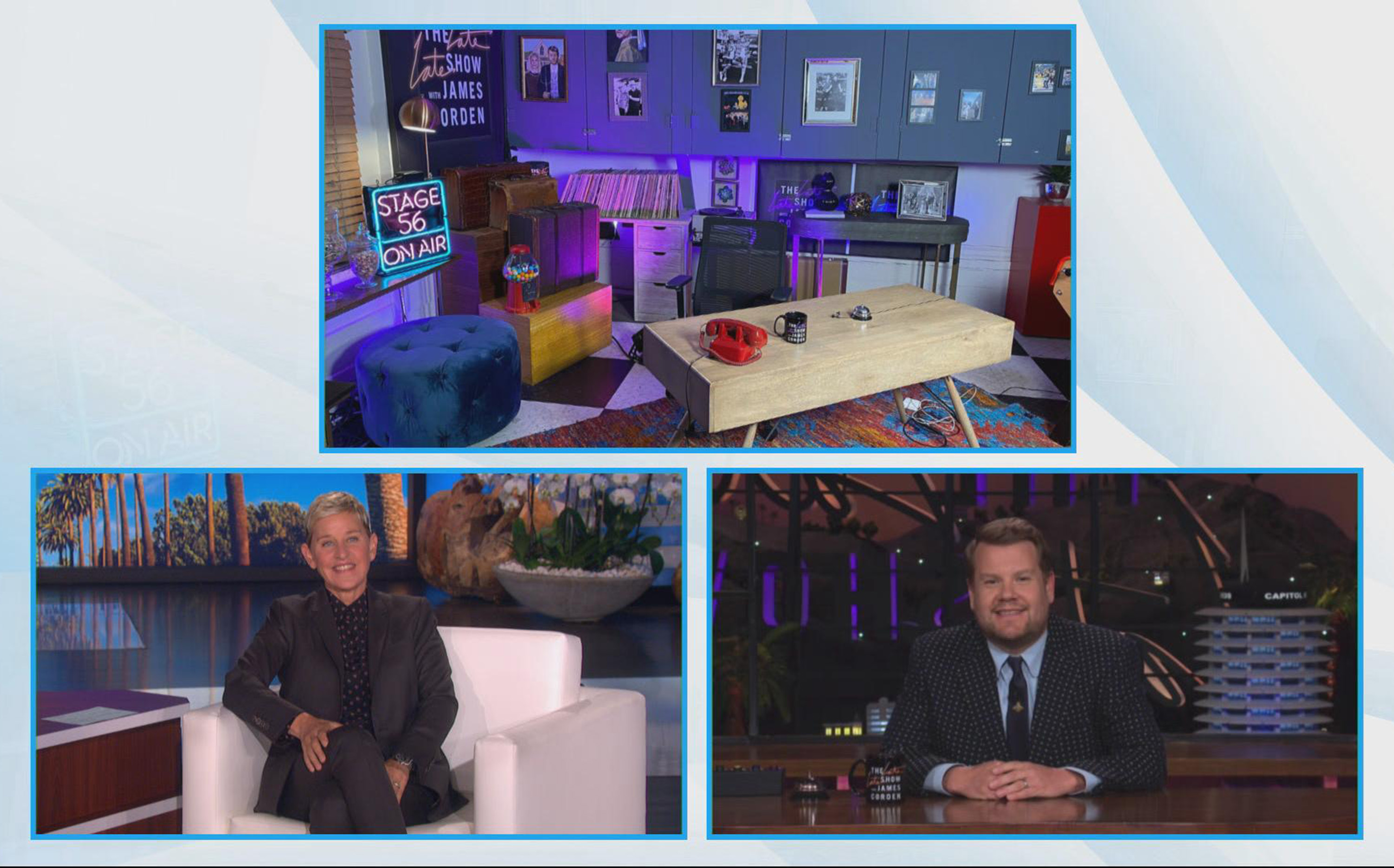 James Corden appeared on The Ellen DeGeneres Show