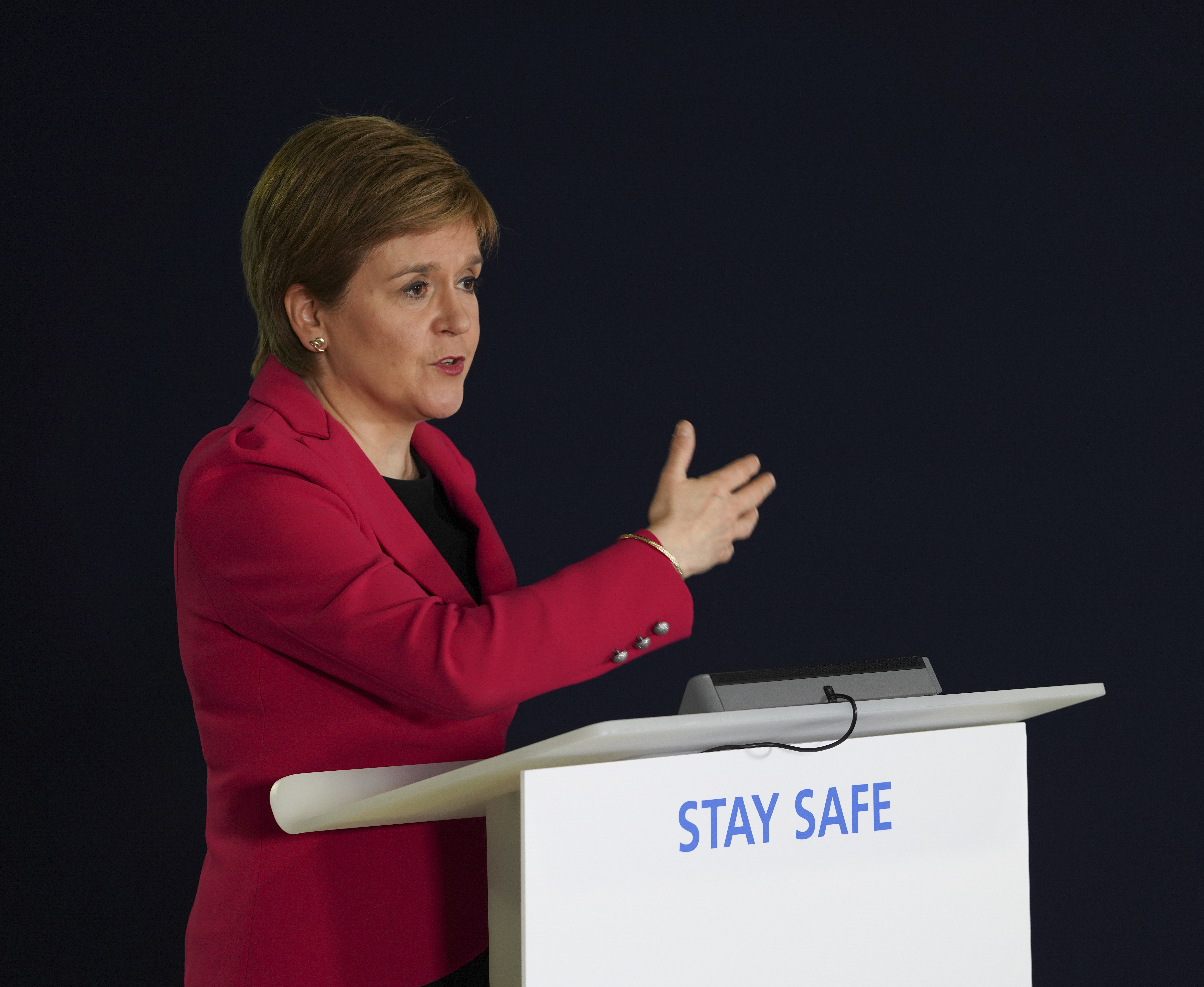First Minister Nicola Sturgeon welcomed the announcement that the Pfizer vaccine is safe for over 12s