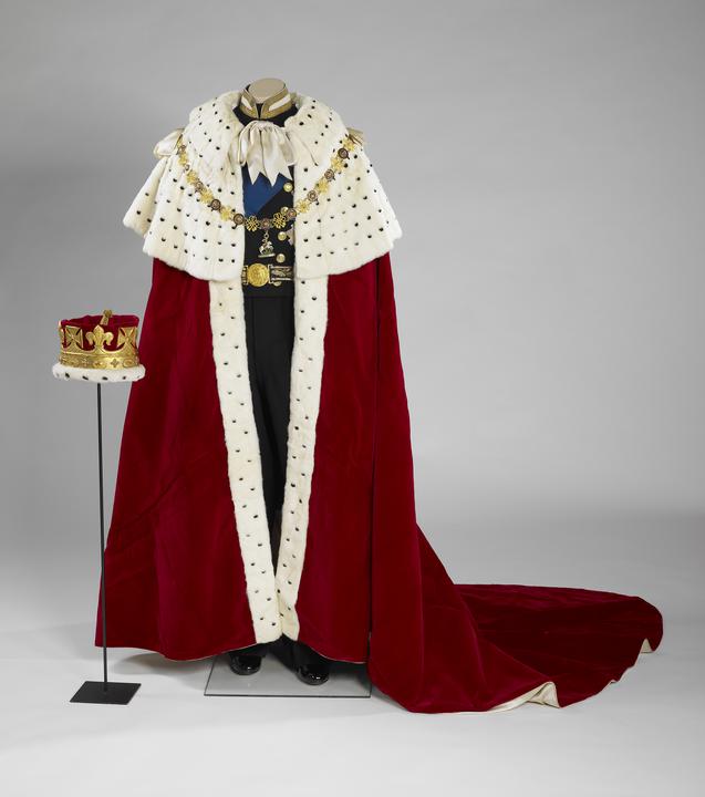 The Coronation Robe and Coronet worn by Philip