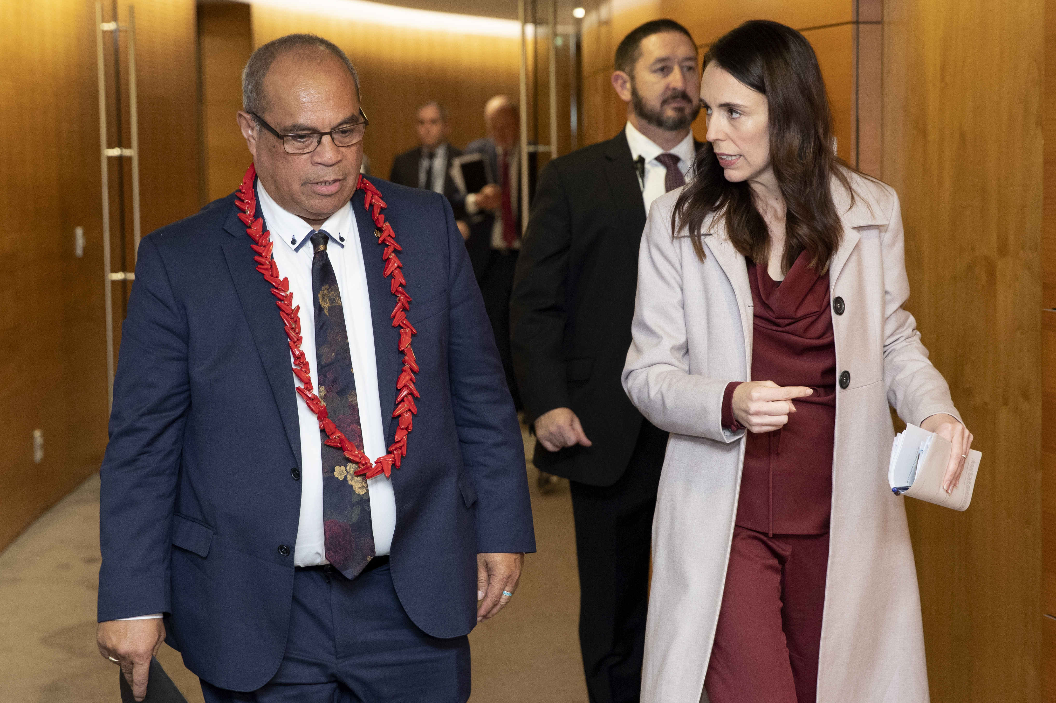 Mr Sio and Ms Ardern
