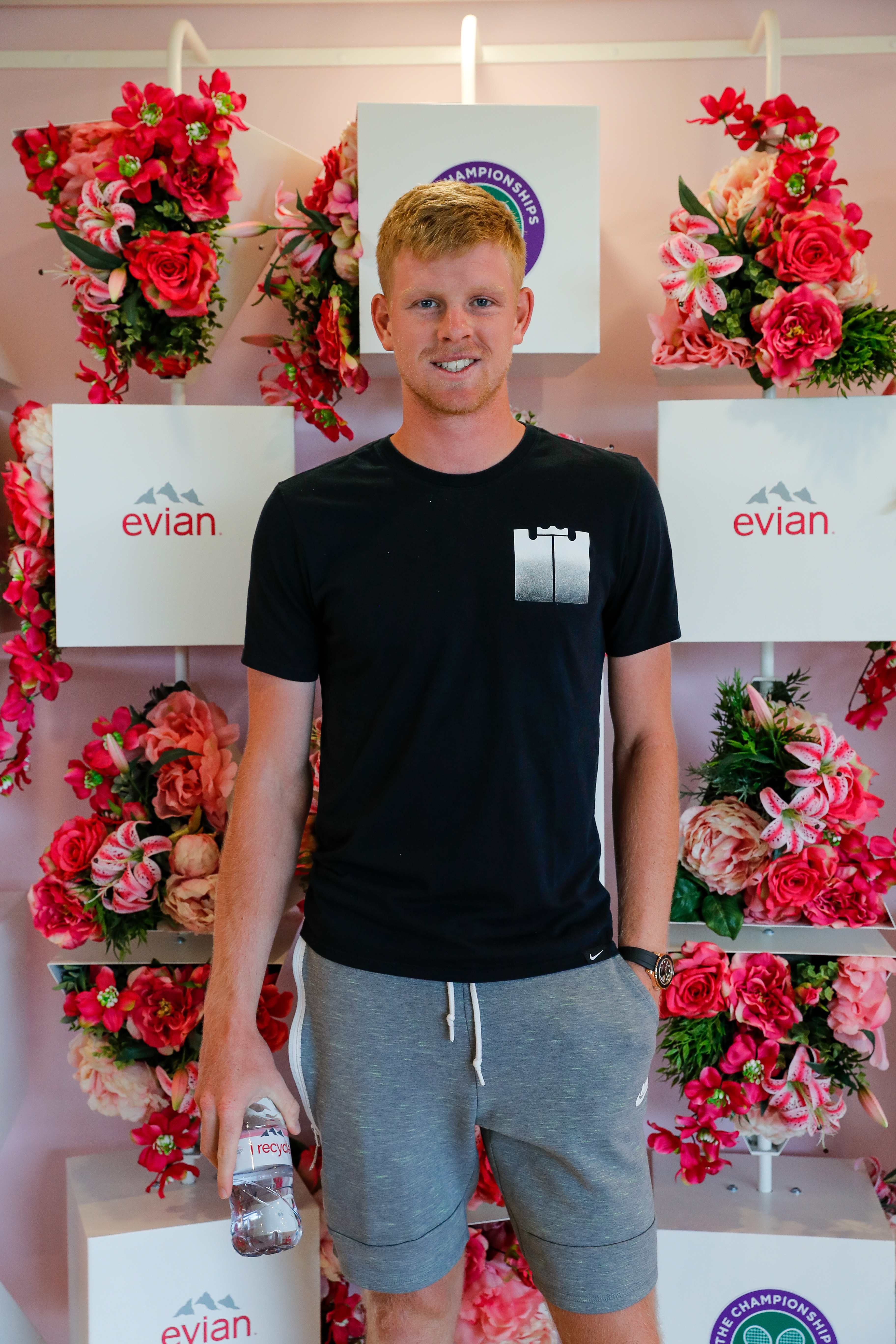 Kyle Edmund is helping evian reward key workers with Wimbledon tickets