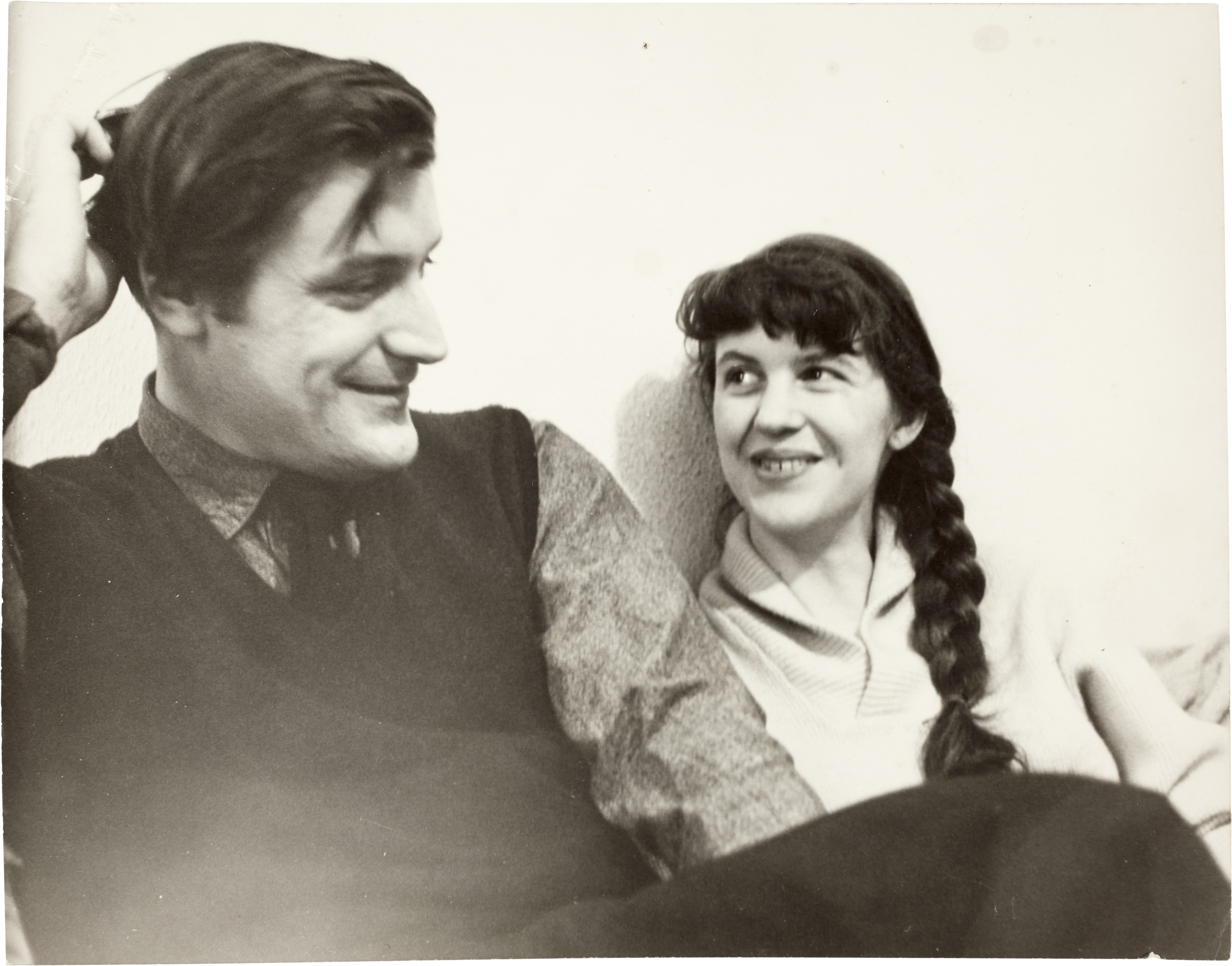 Photograph of Ted Hughes and Sylvia Plath