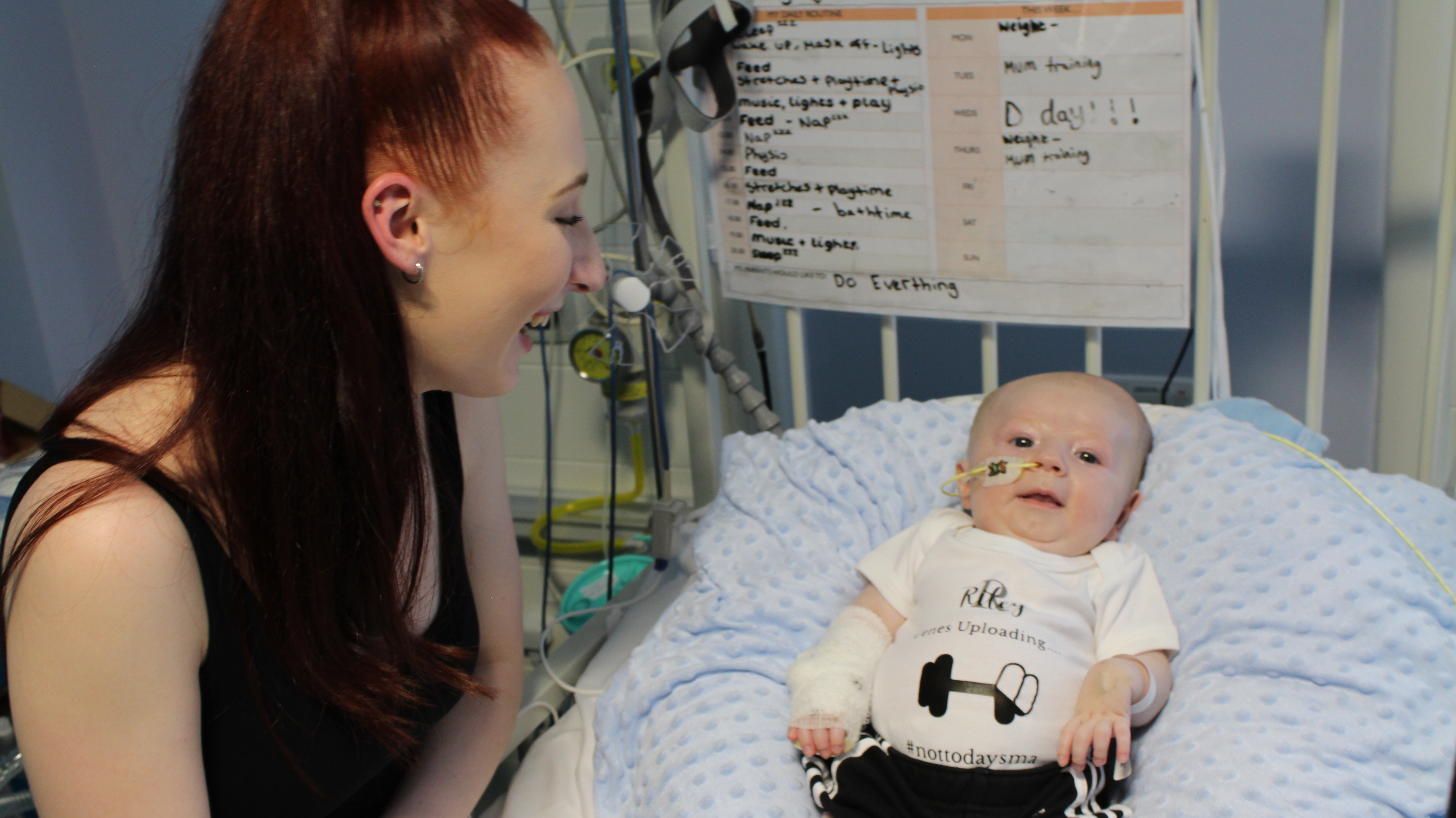 Jade Cadle-Billingham first noticed something wrong with her son Riley when he was three weeks old (University Hospitals Bristol and Weston NHS Foundation Trust/PA)