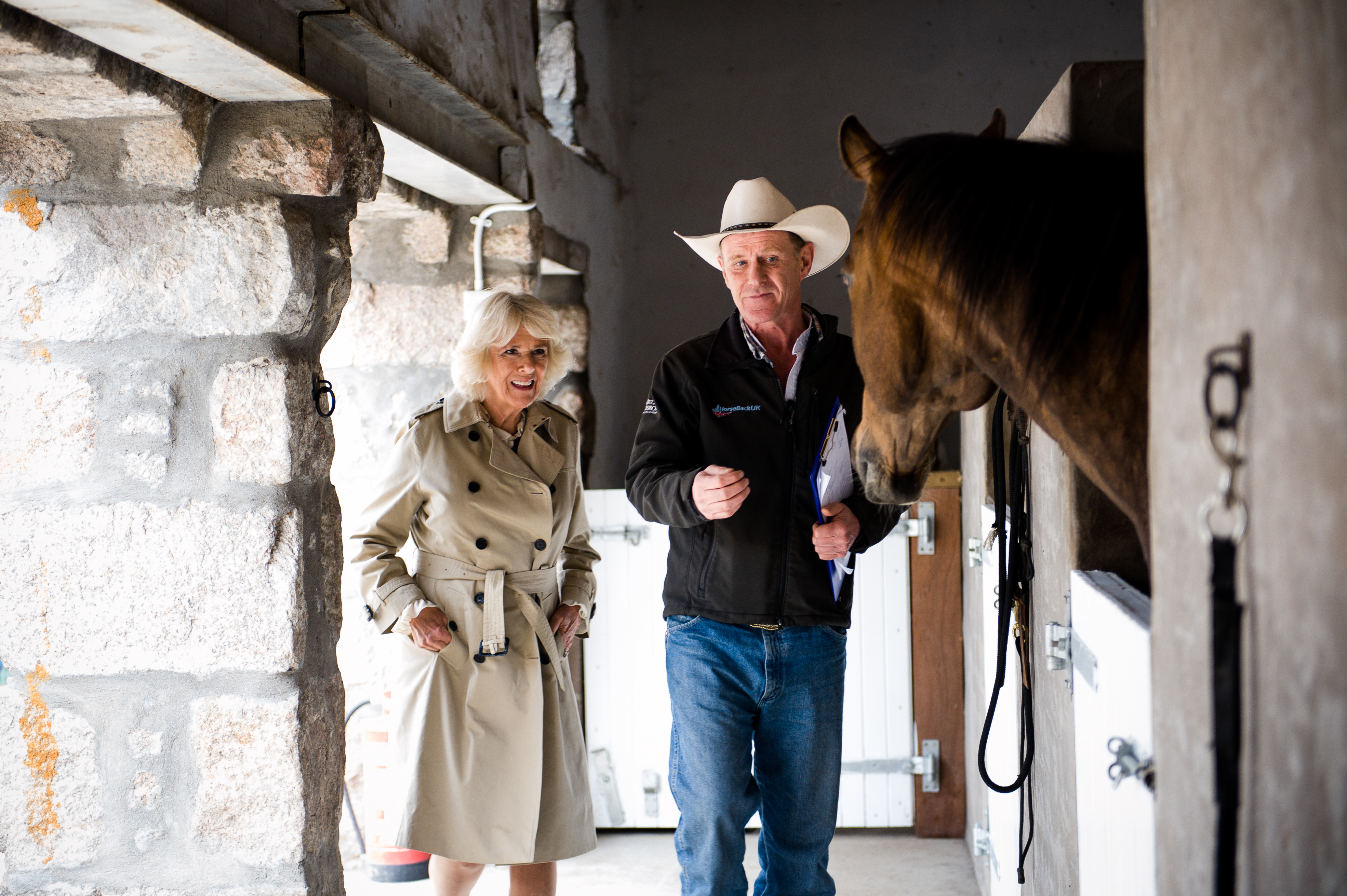 Camilla with HorseBack UK co-founder Jock Hutchison 