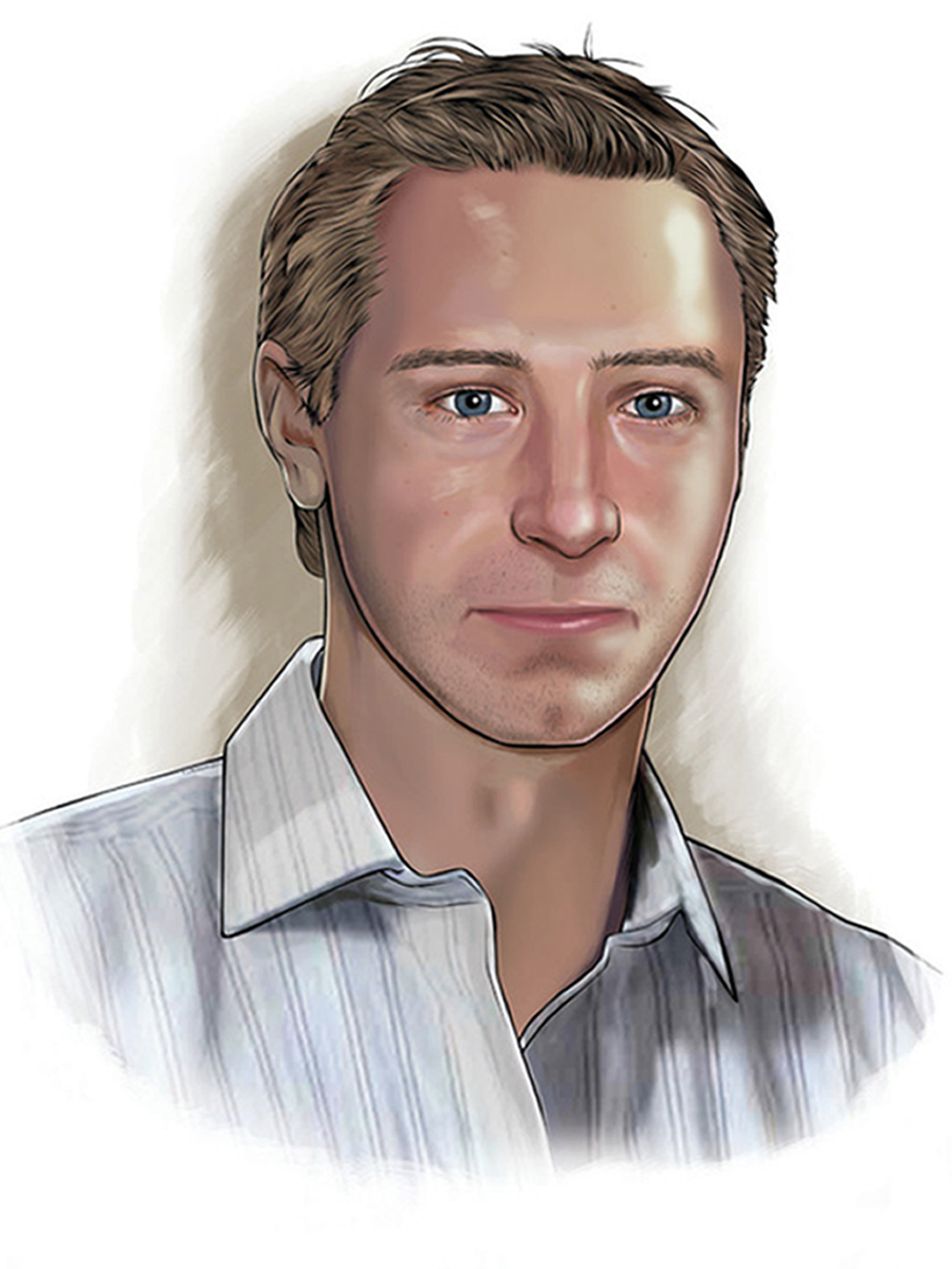 A digital portrait of how Ben may have looked in 2012