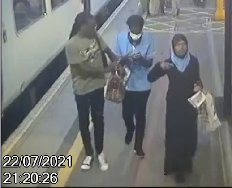 CCTV of Fatuma with couple police want to trace