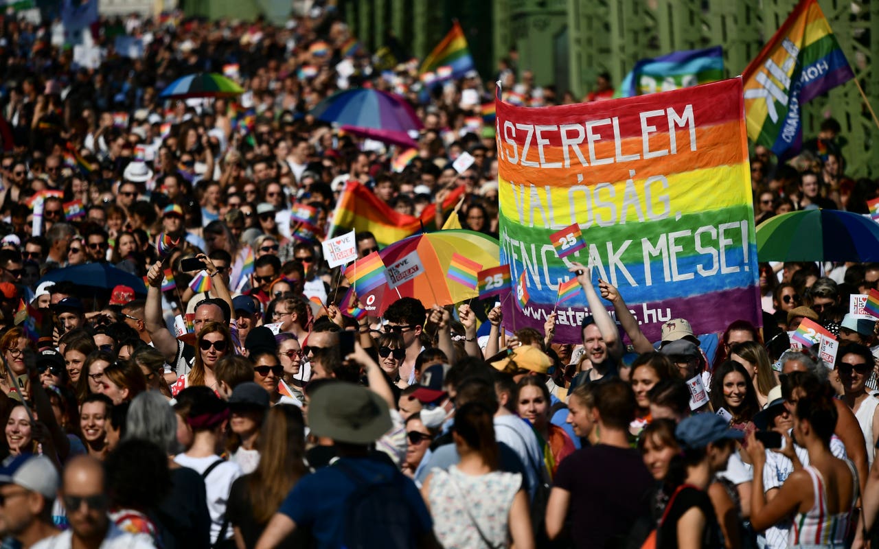 Thousands March In Hungary Pride Parade To Oppose Lgbt Law Express And Star