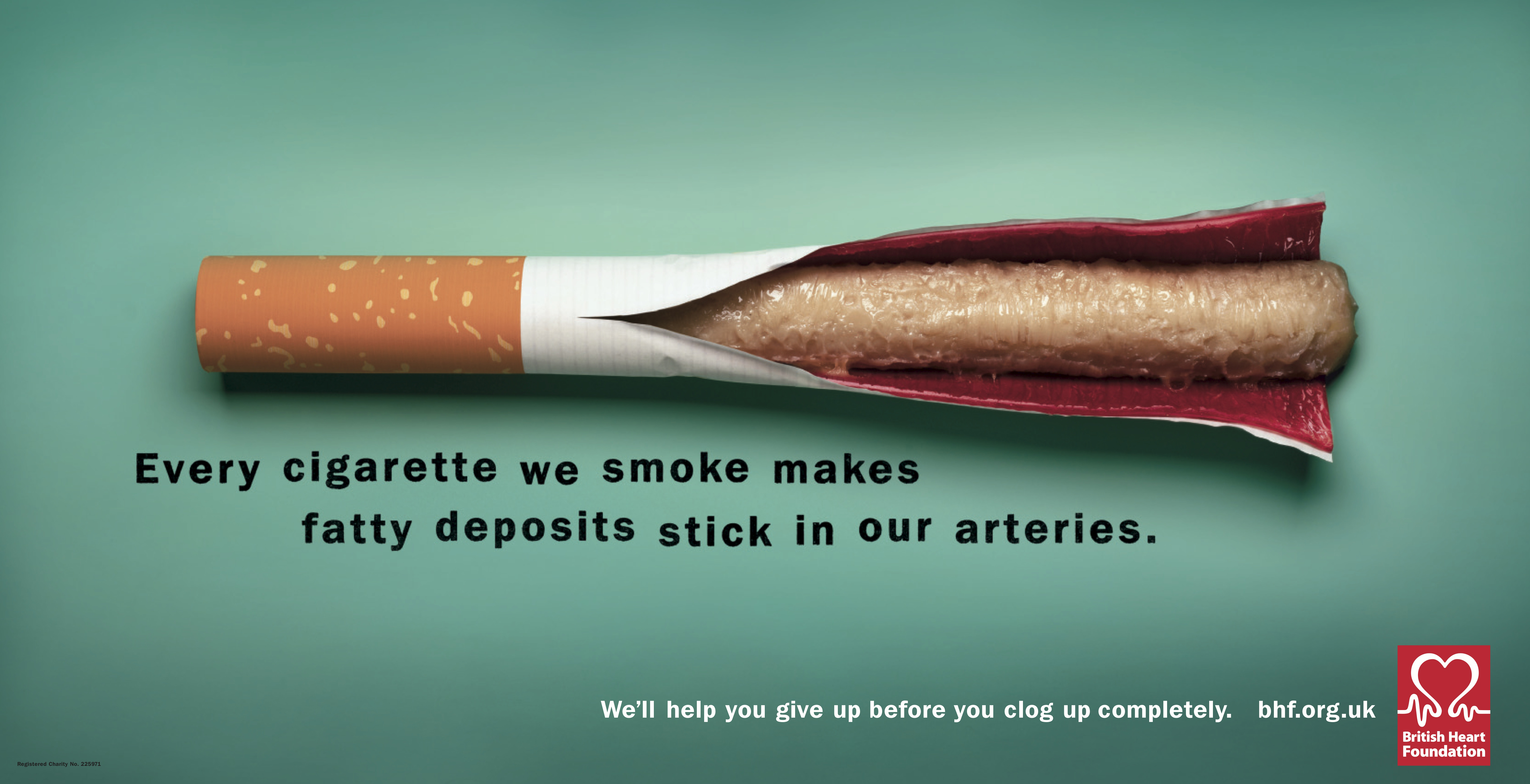 BHF cigarette advert 2004