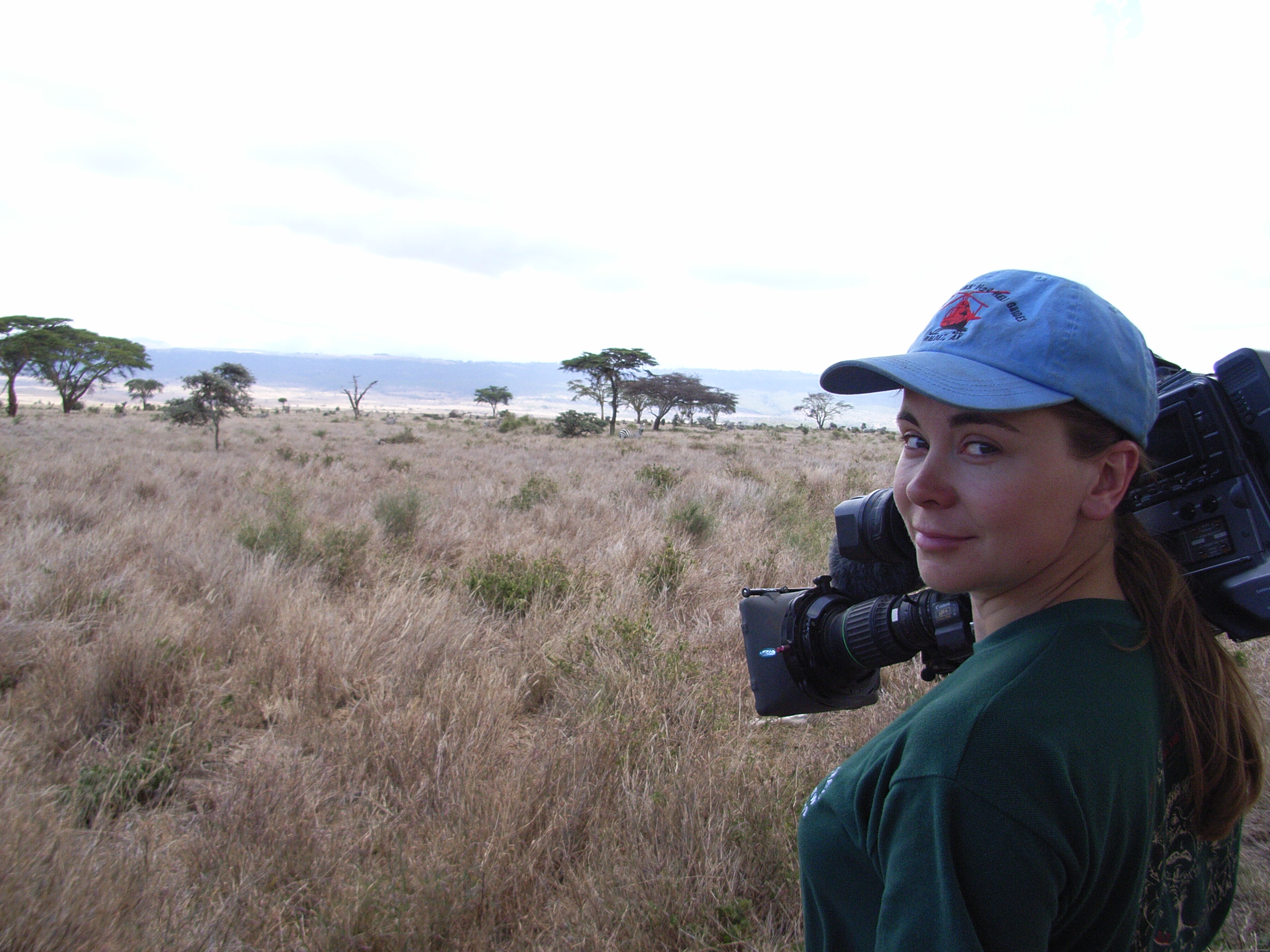 Belinda Kirk filming in Kenya for the BBC