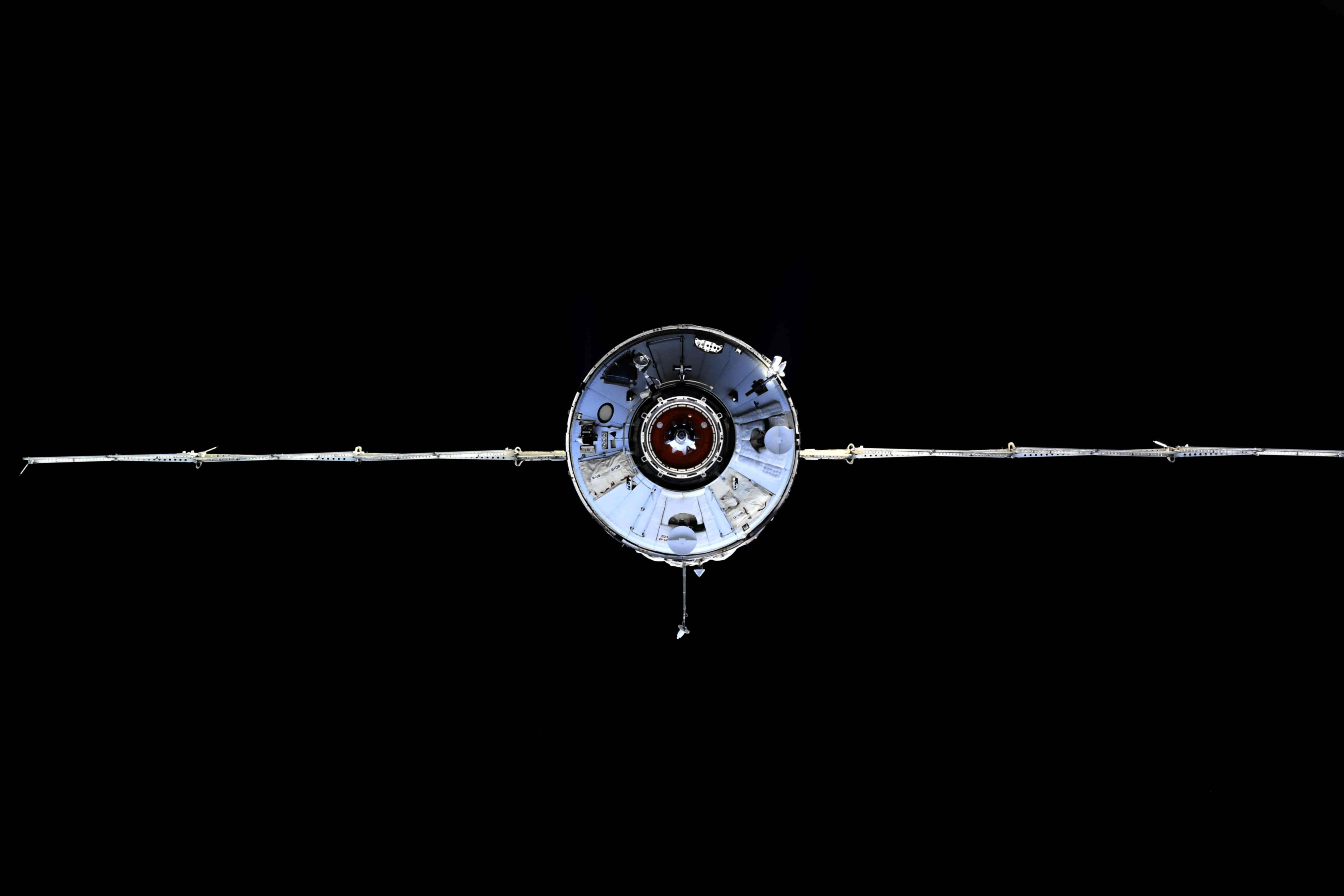 The Nauka module prior to docking with the ISS on Thursday 