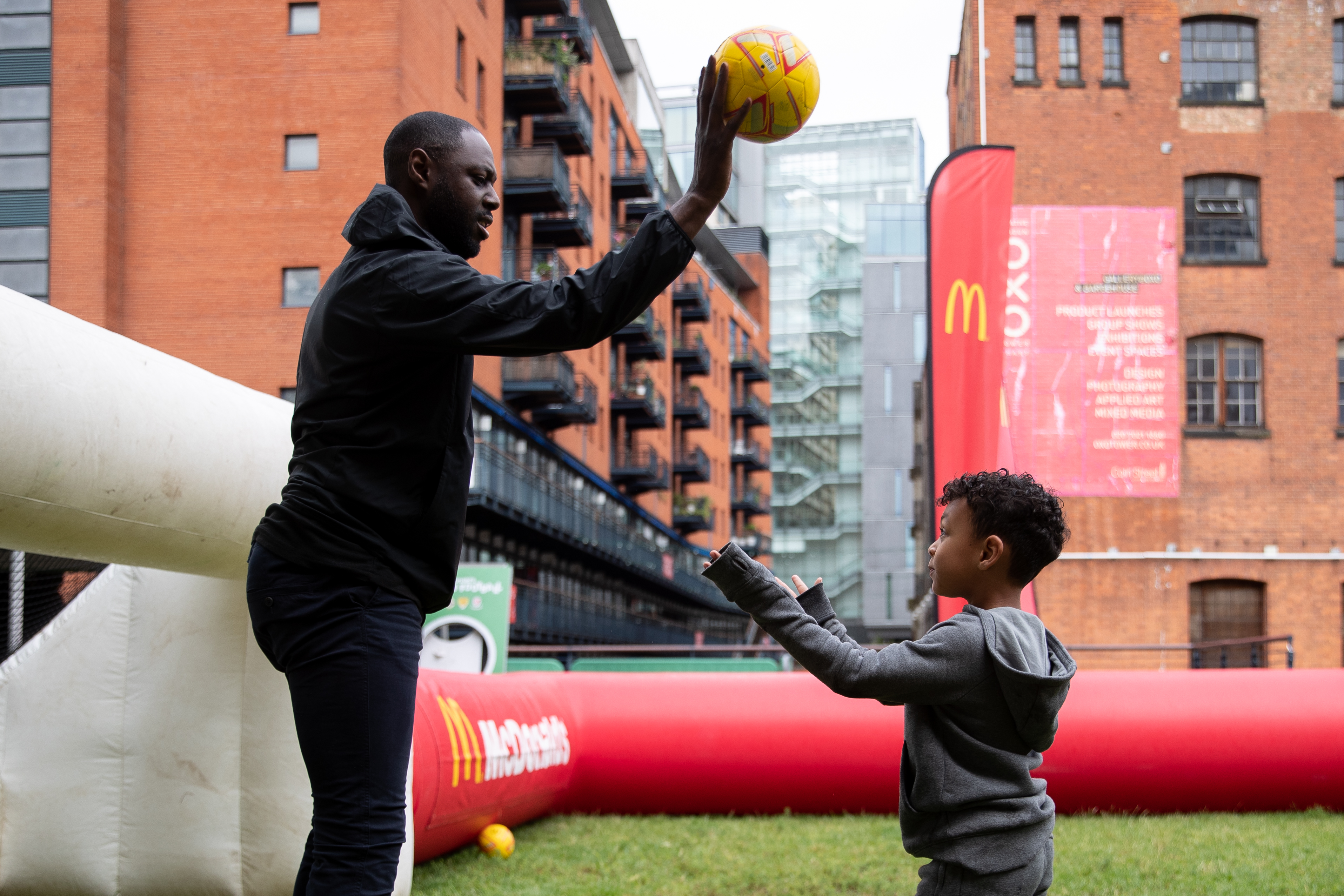 Ledley King attended a McDonald’s Fun Football programme, which is a joint initiative with the FA to give kids aged 5-11 free access to football