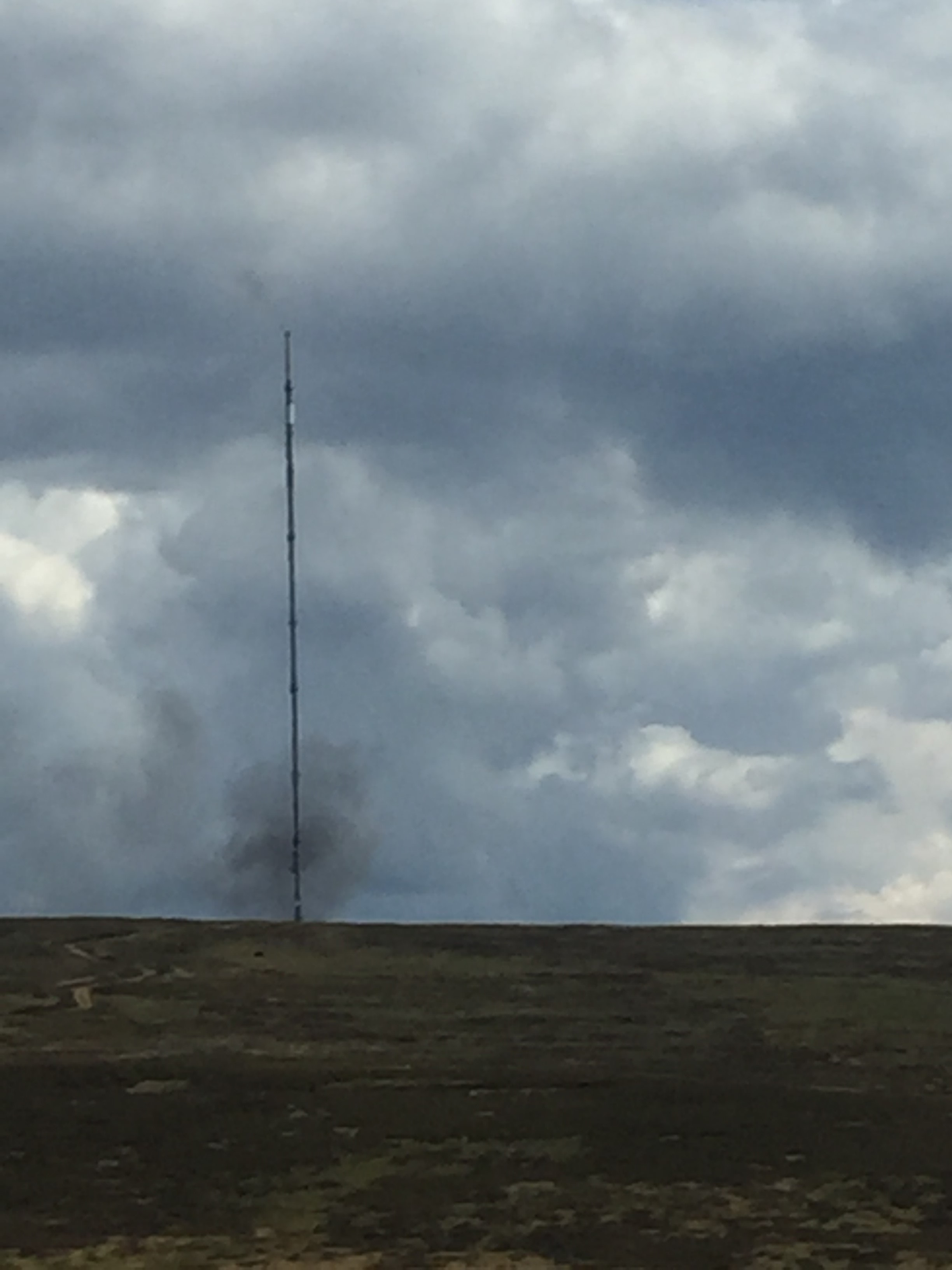 Smoke on the tower