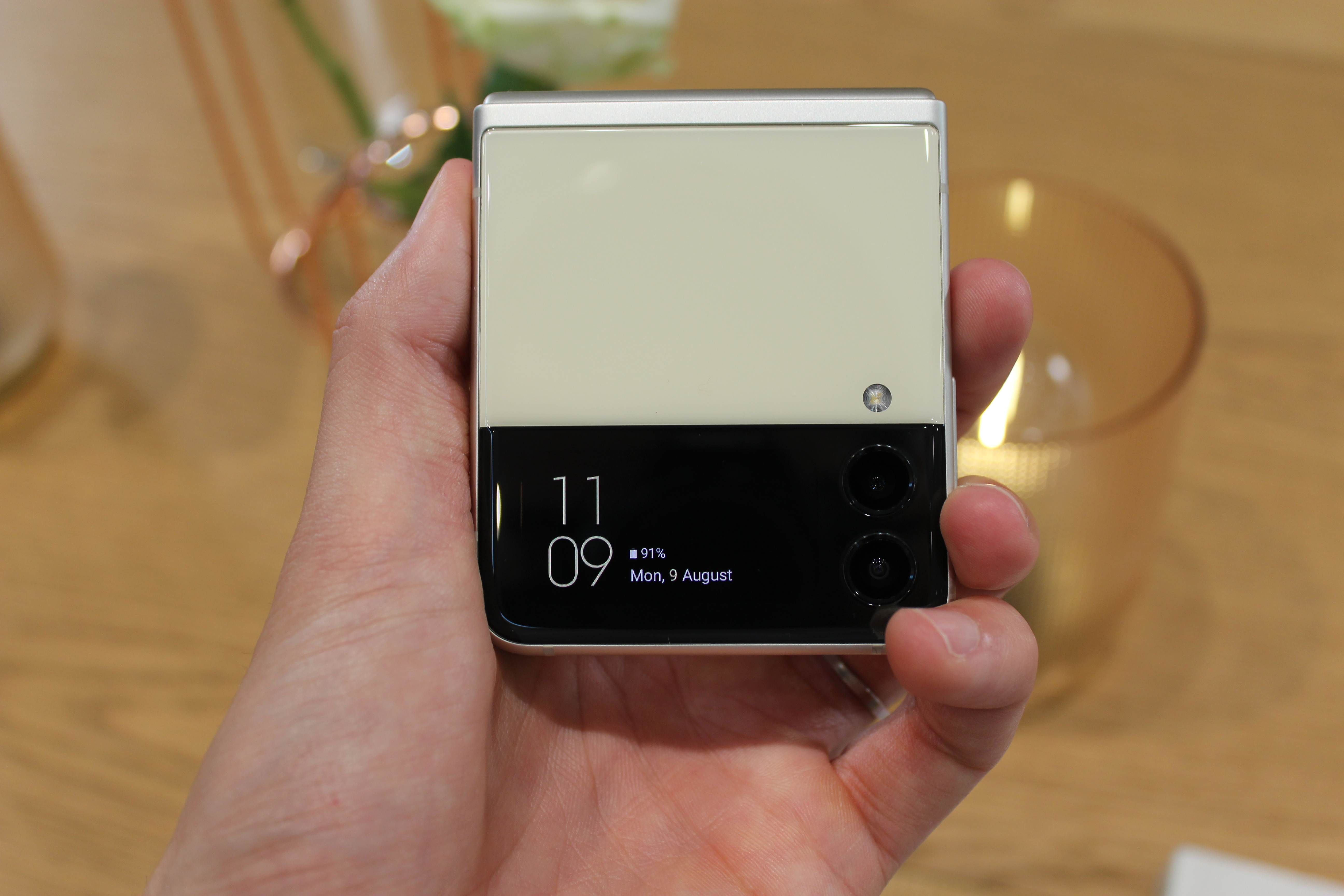 The Samsung Galaxy Z Flip3 foldable smartphone