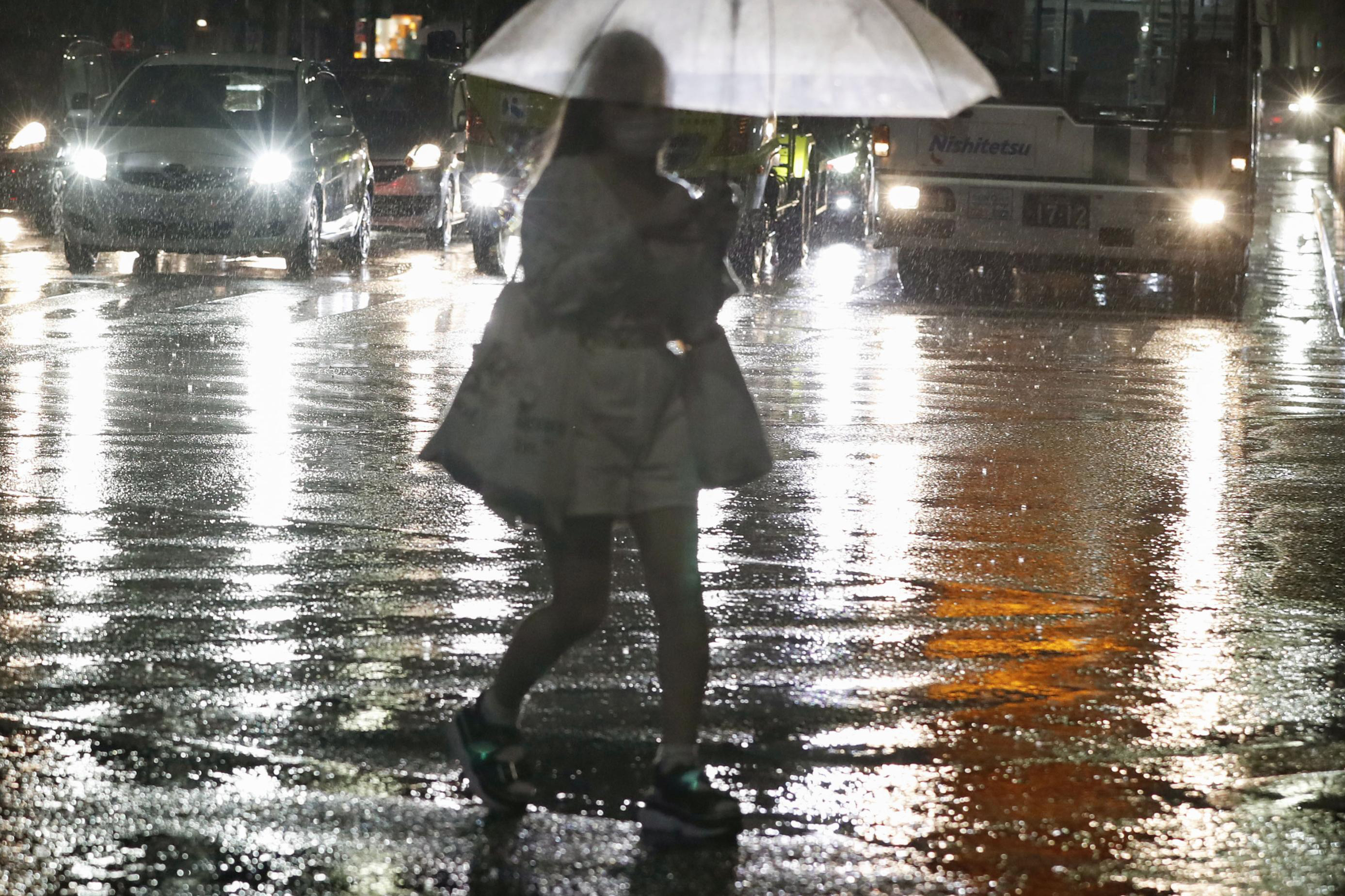 Heavy rain in Japan