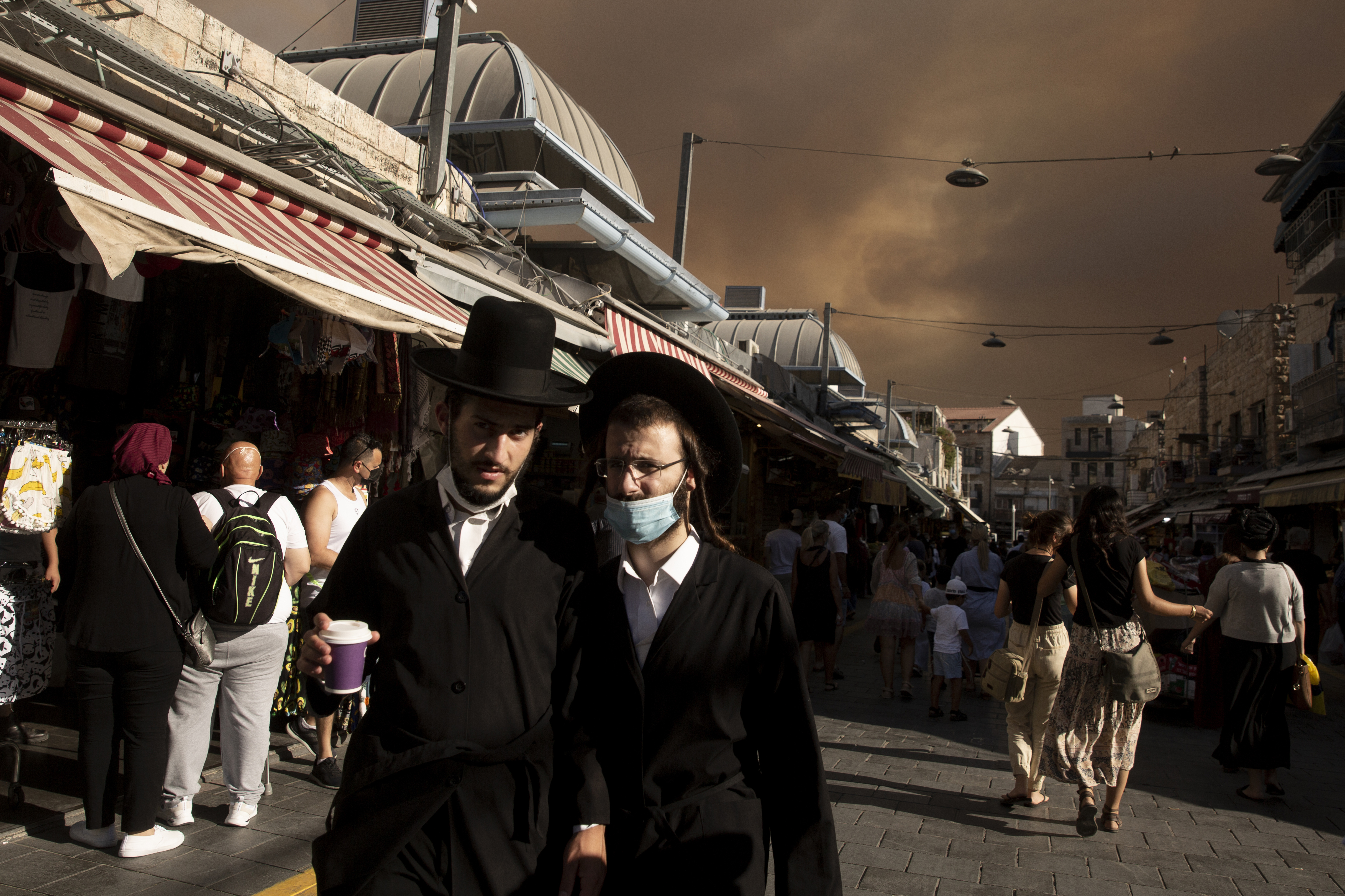 The fires are casting a shadow over Jerusalem (Maya Alleruzzo/AP)