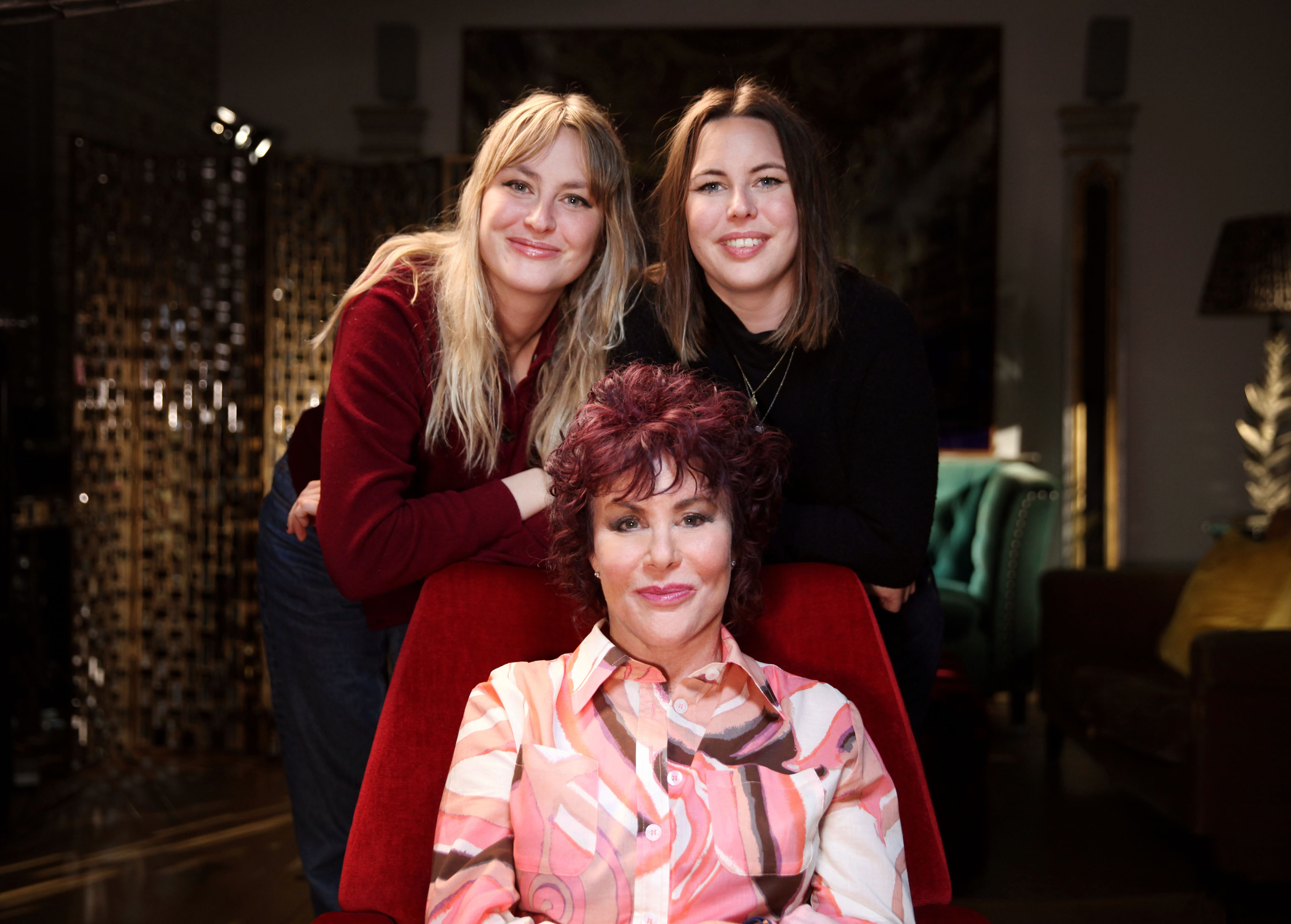 Ruby Wax with daughters Marina Bye and Madeleine Bye (BBC/Burning Bright Productions/Phil Summers/PA)