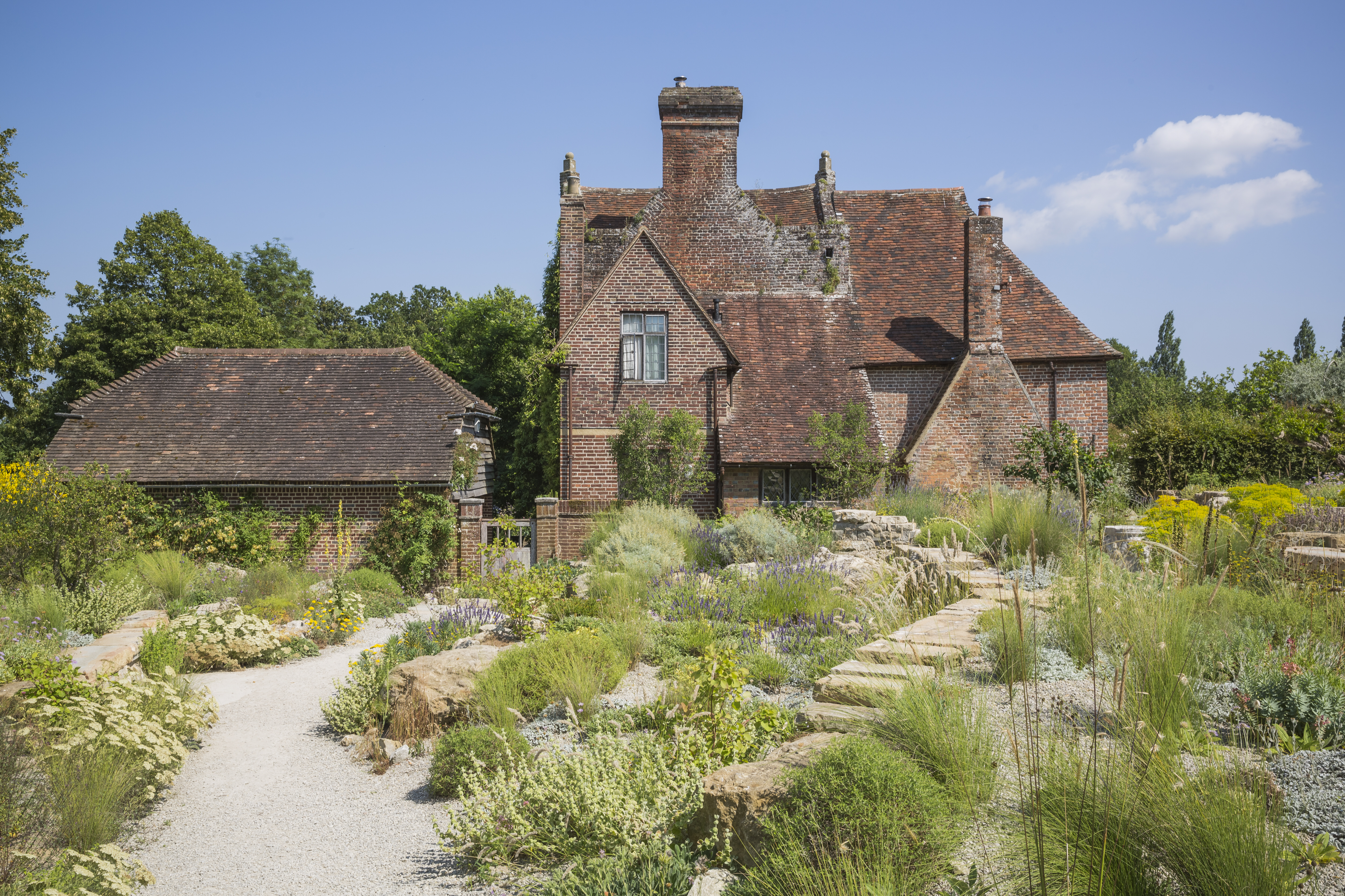 The Delos garden at Sissinghurst Castle Garden, Kent,