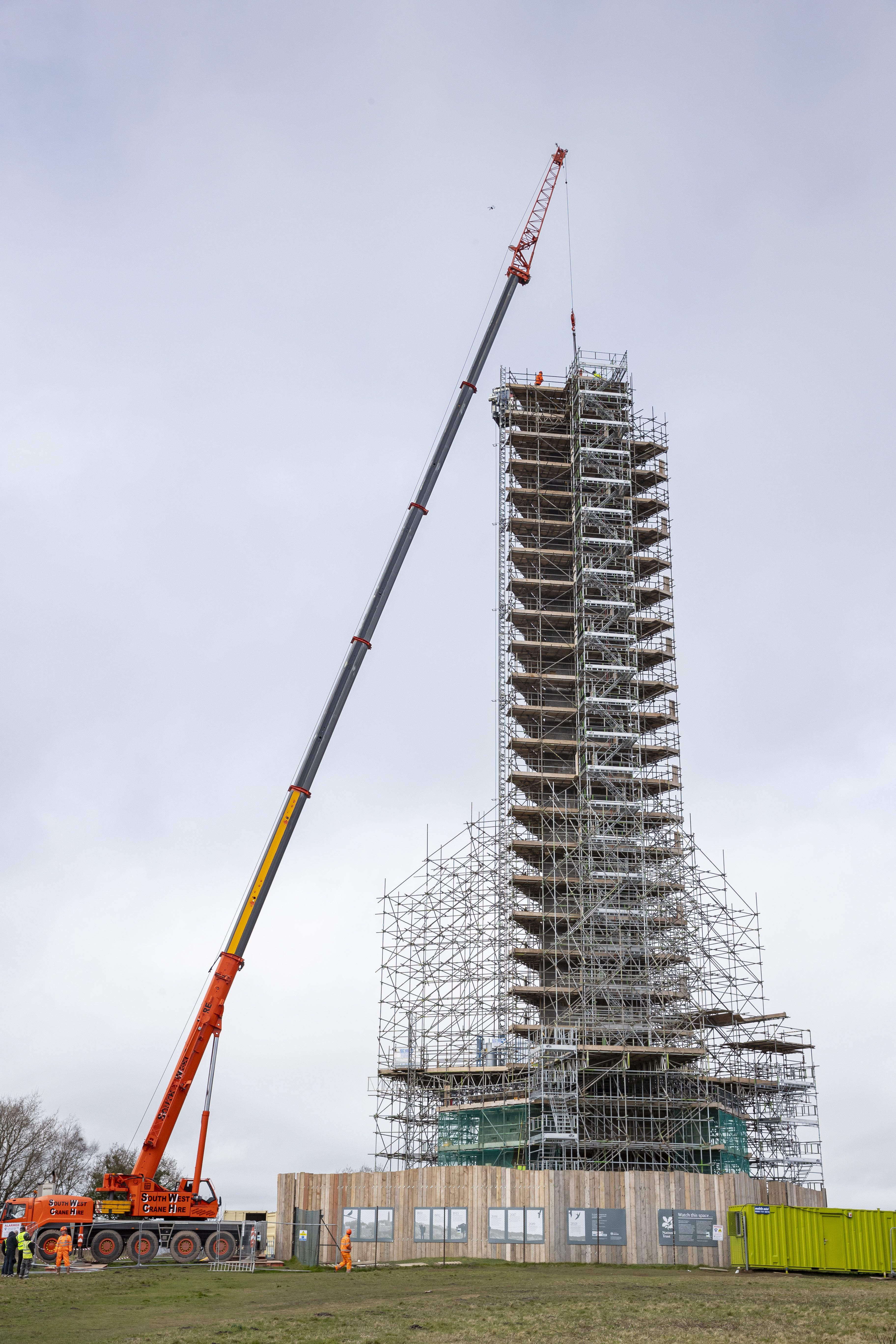 Over 1,500 new stones and eight miles of scaffolding were needed for the £3.1m project (Chris Lacey/National Trust/PA).