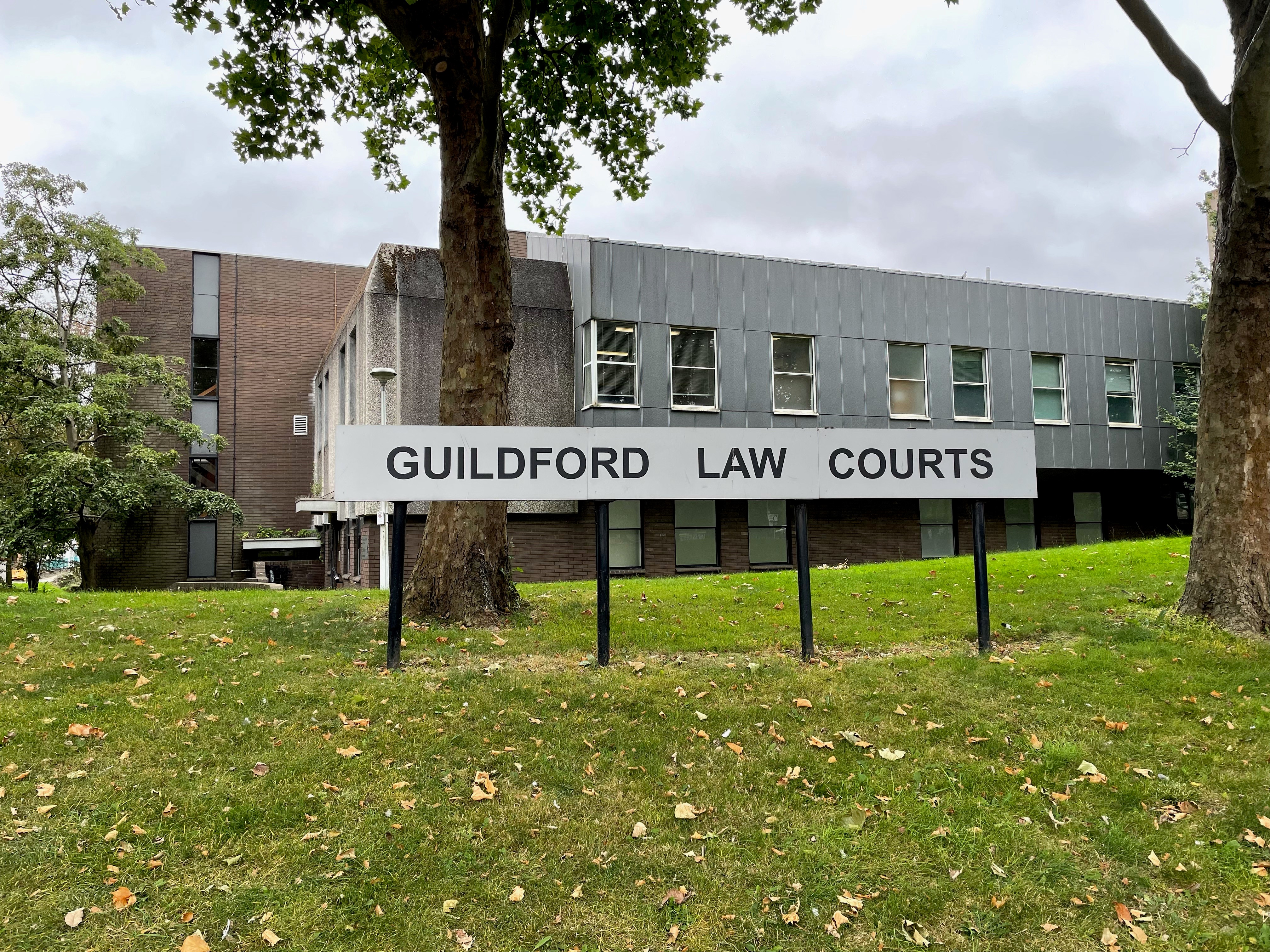 Guildford Magistrates' Court in Guildford, Surrey, where Dane Messam appeared via videolink charged with murder (Laura Parnaby/PA).