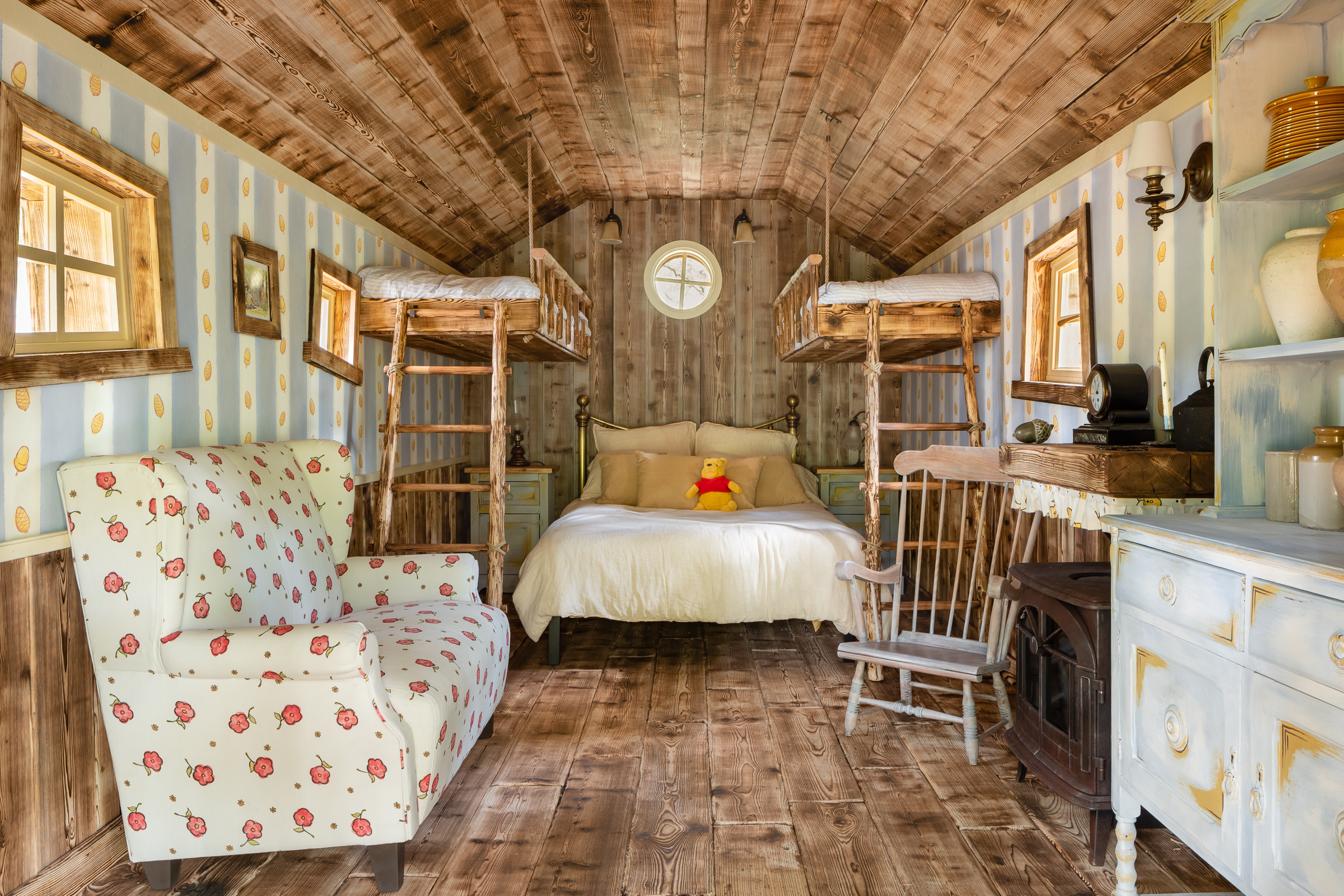 A Winnie the Pooh inspired house in Ashdown Forest, the original Hundred Acre Wood, is available to book on Airbnb as part of Disney’s 95th Anniversary celebrations