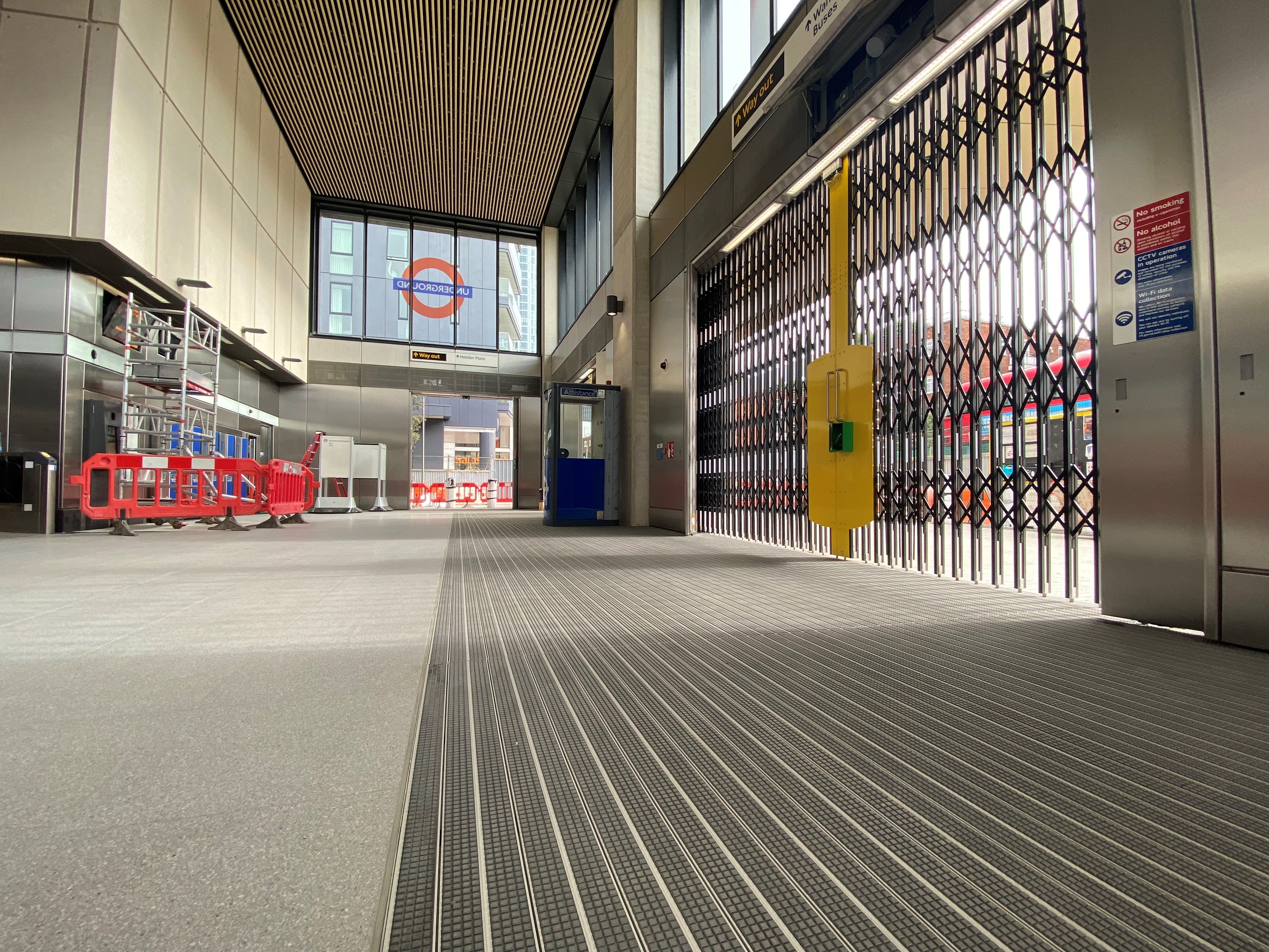 The ticket hall at Nine Elms station