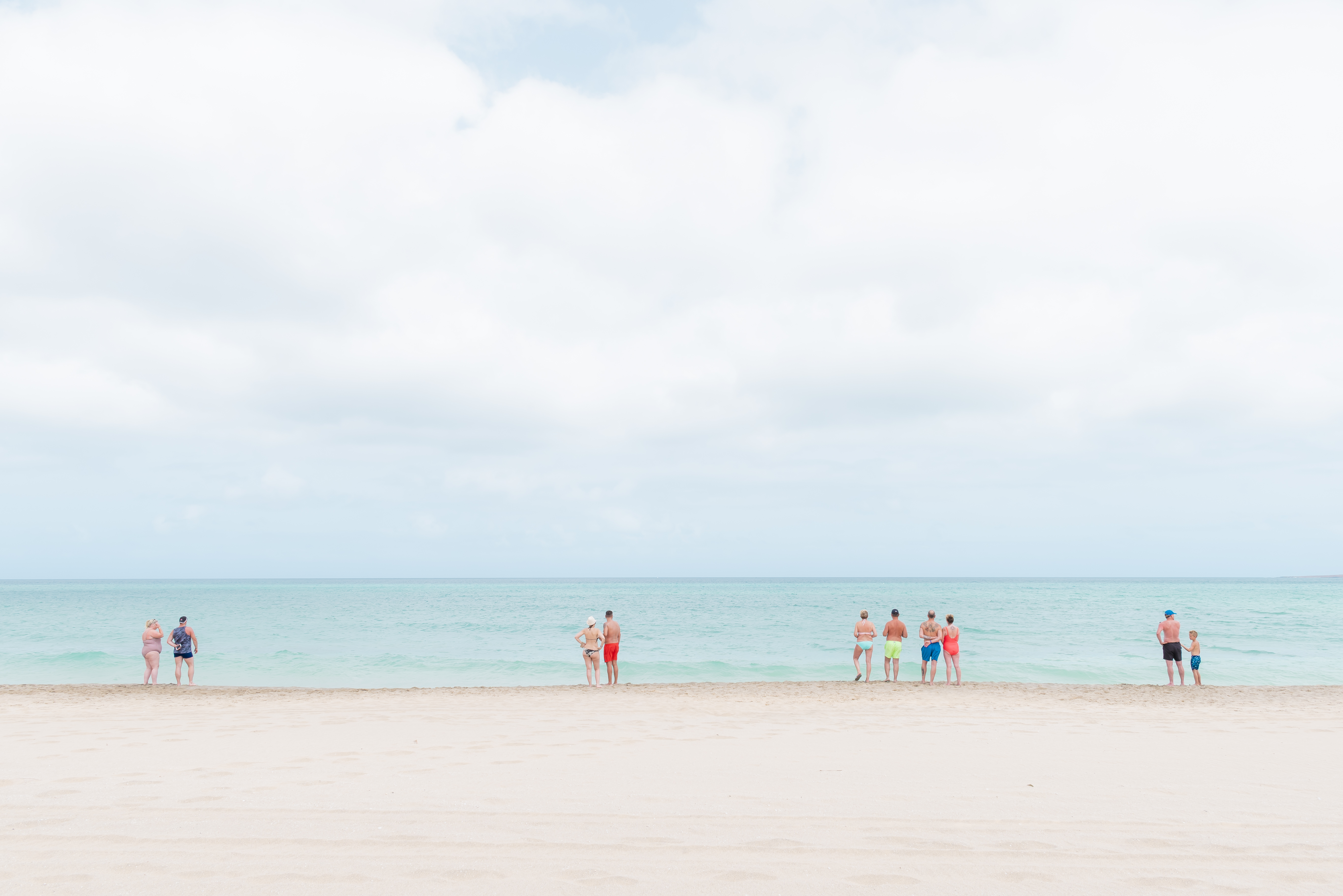 Beachgoers gather by the shore to soak up the sunshine in the Cape Verde islands whilst maintaining social distancing, by Siegfried Claeys from Belgium