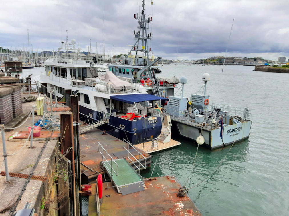 The yacht Kahu that was stopped by Border Force and the Australian Federal Police on September 9.